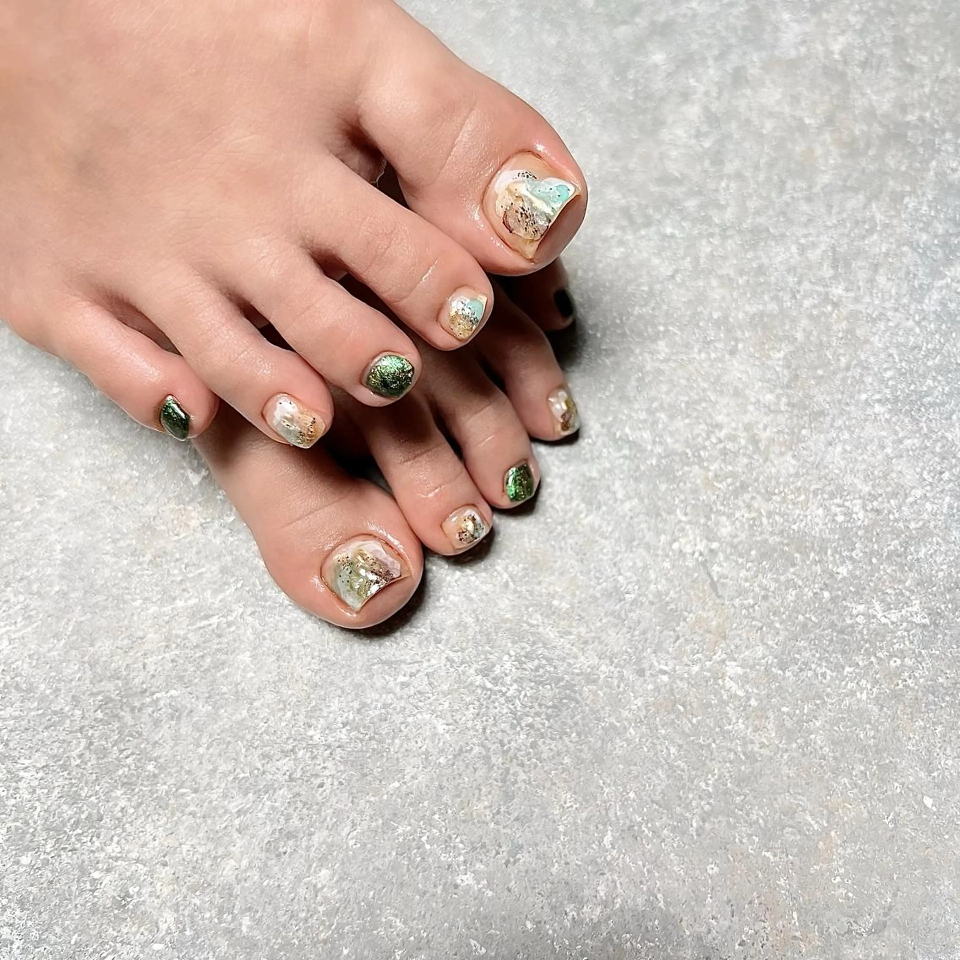 ネイル ニュアンスネイル ショートネイル gemickle nailのネイルデザイン