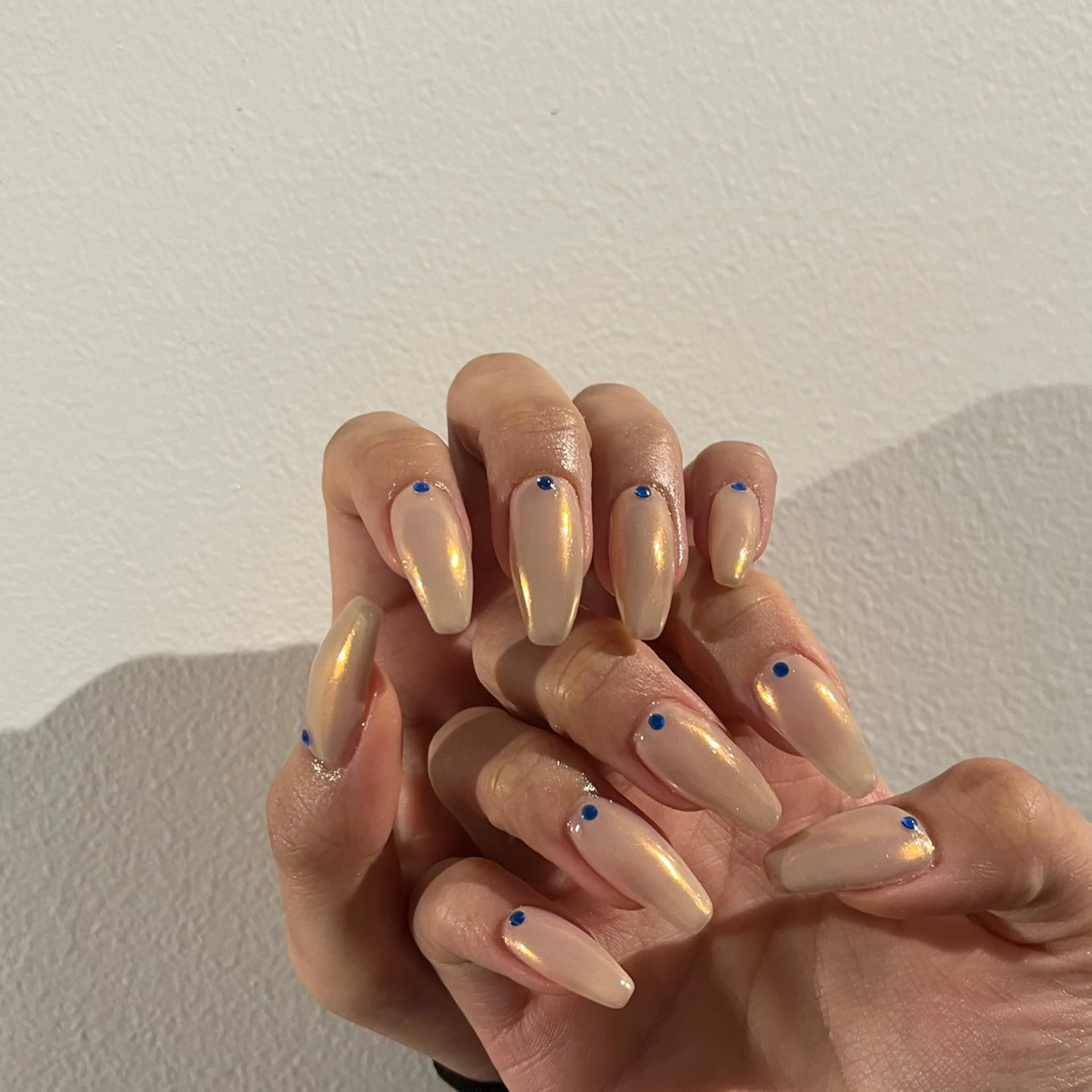 ネイル ミラーネイル ワンカラーネイル ストーンネイル Lumos nails&eyelashes桜川店所属・Lumos hirocoのネイルデザイン