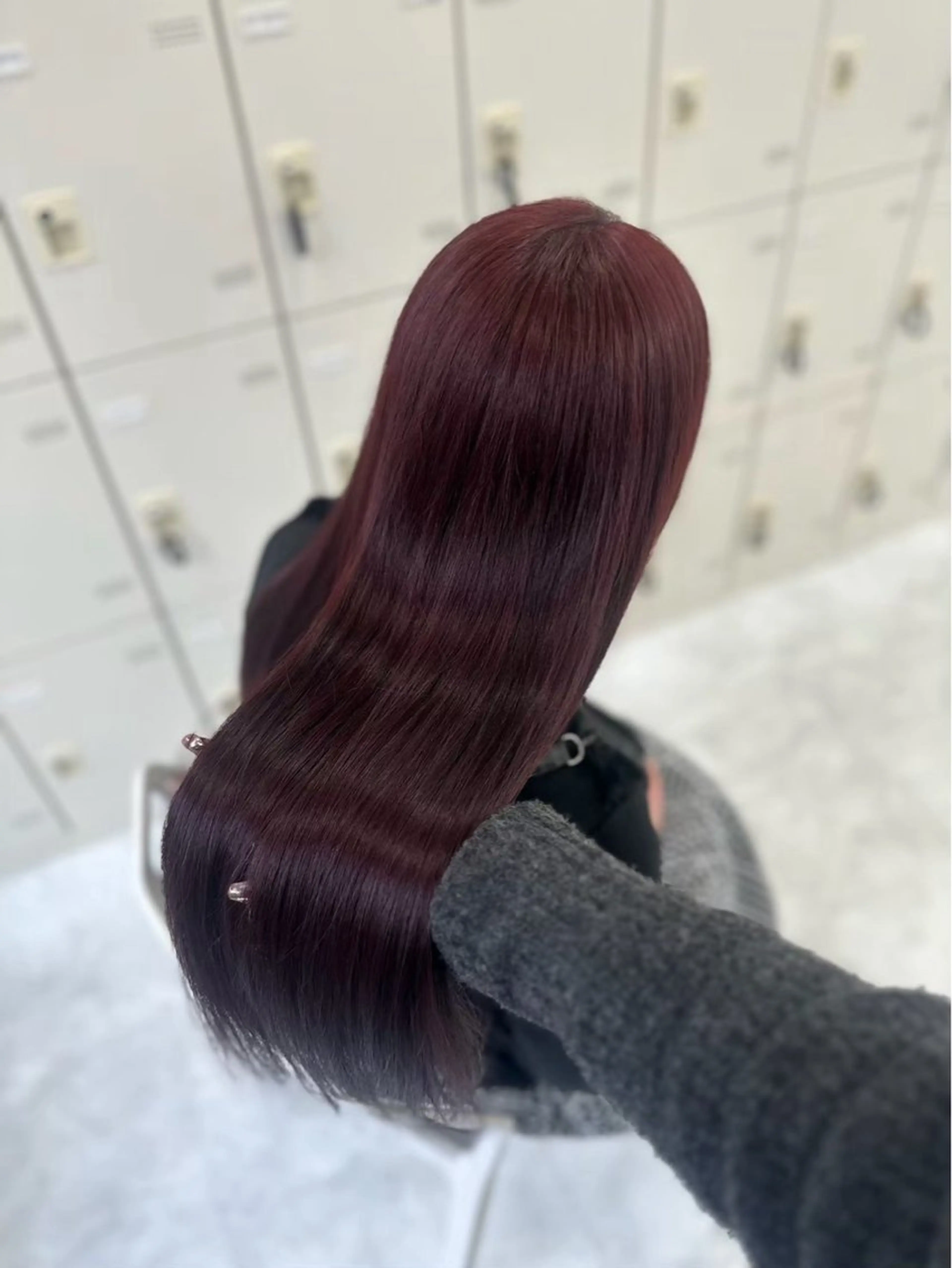 カラー ヘアカラー トリートメント 🤍Mei🤍赤み消 し透明感ツヤカラーのヘアスタイル