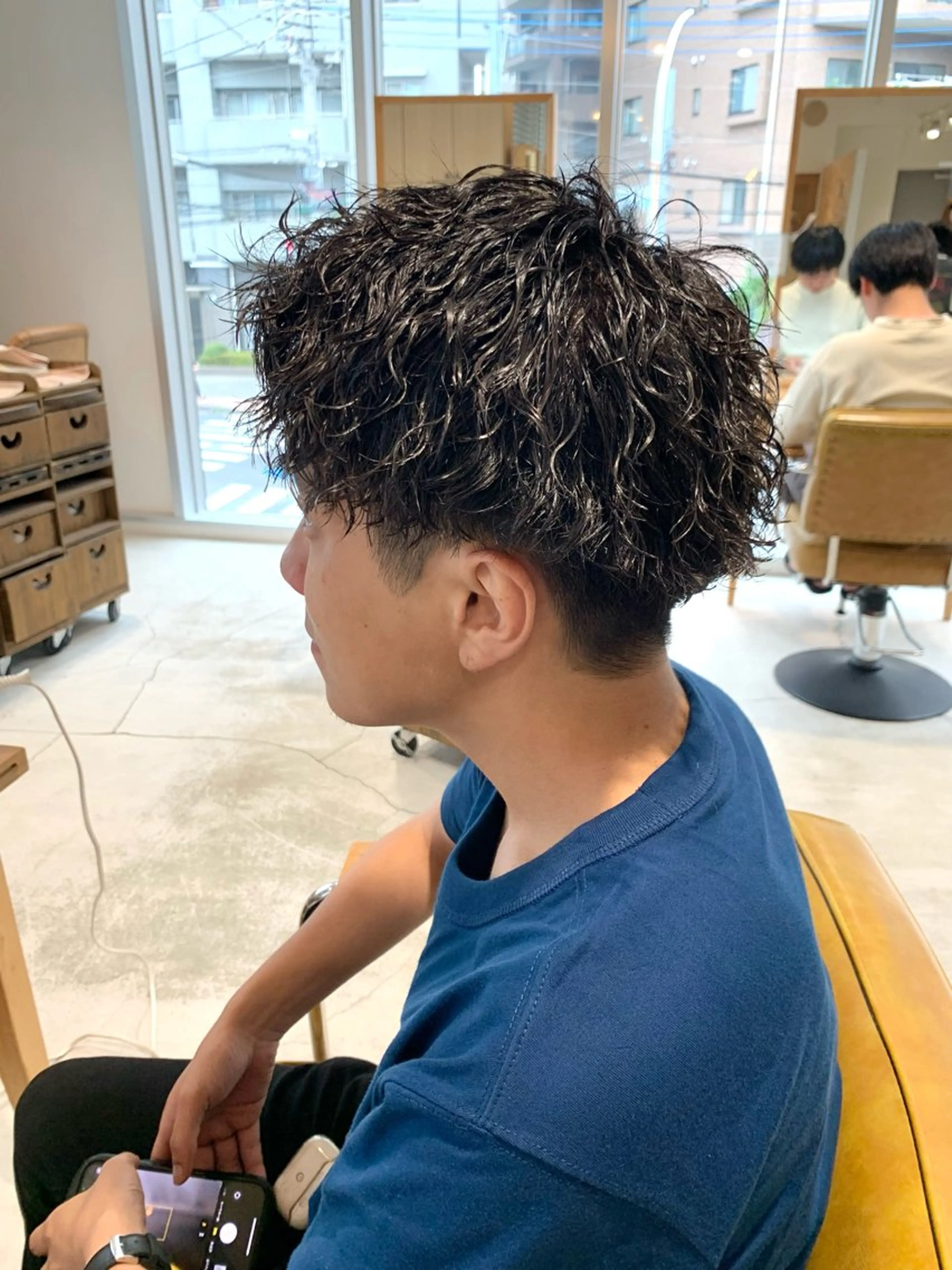 ショート パーマ メンズ カット パーマ 森川 力のヘアスタイル