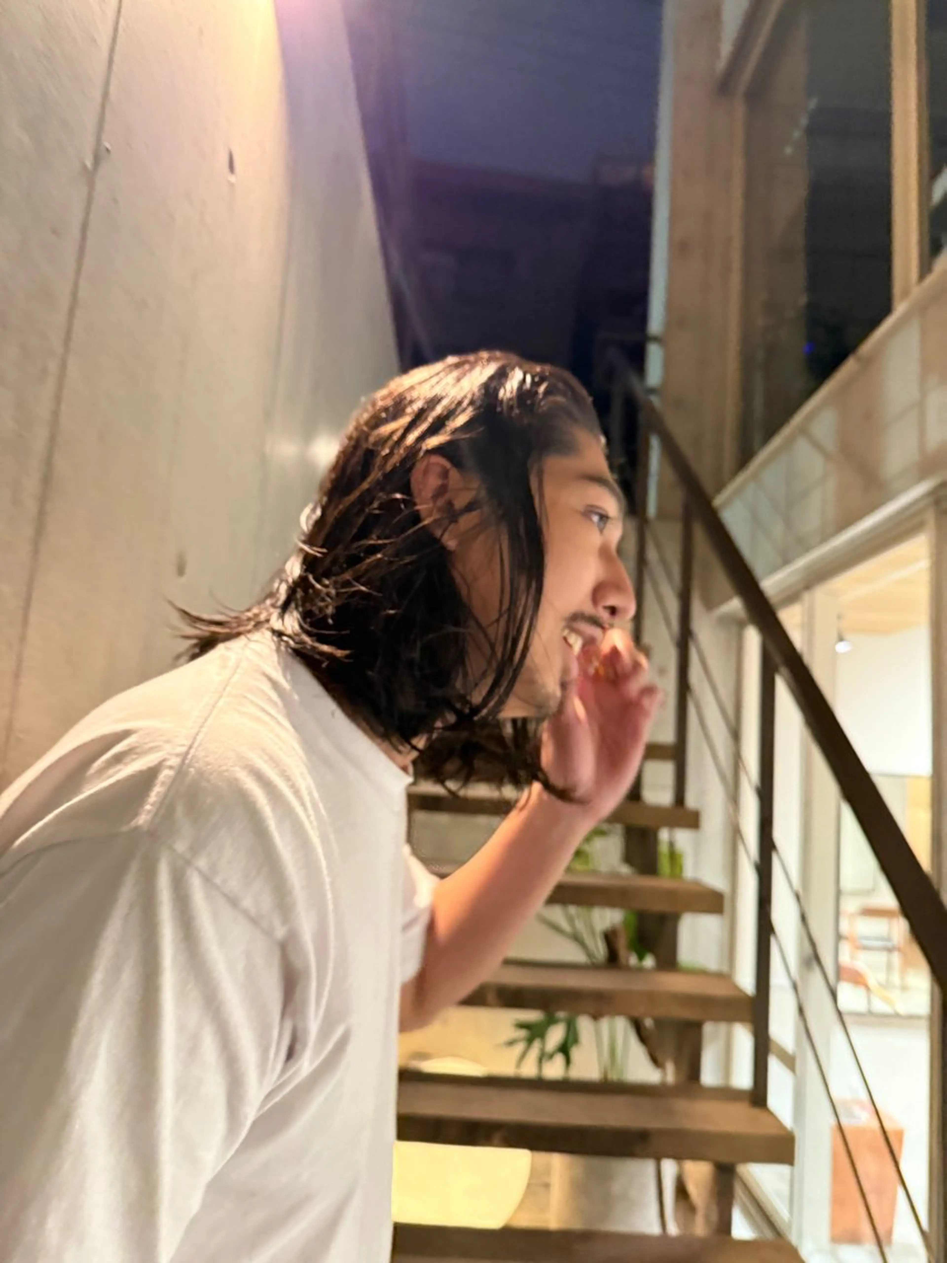 ミディアム メンズ ミディアムパーマ メンズパーマ casi所属・メンズパーマ／ボブ 星本広海のヘアスタイル