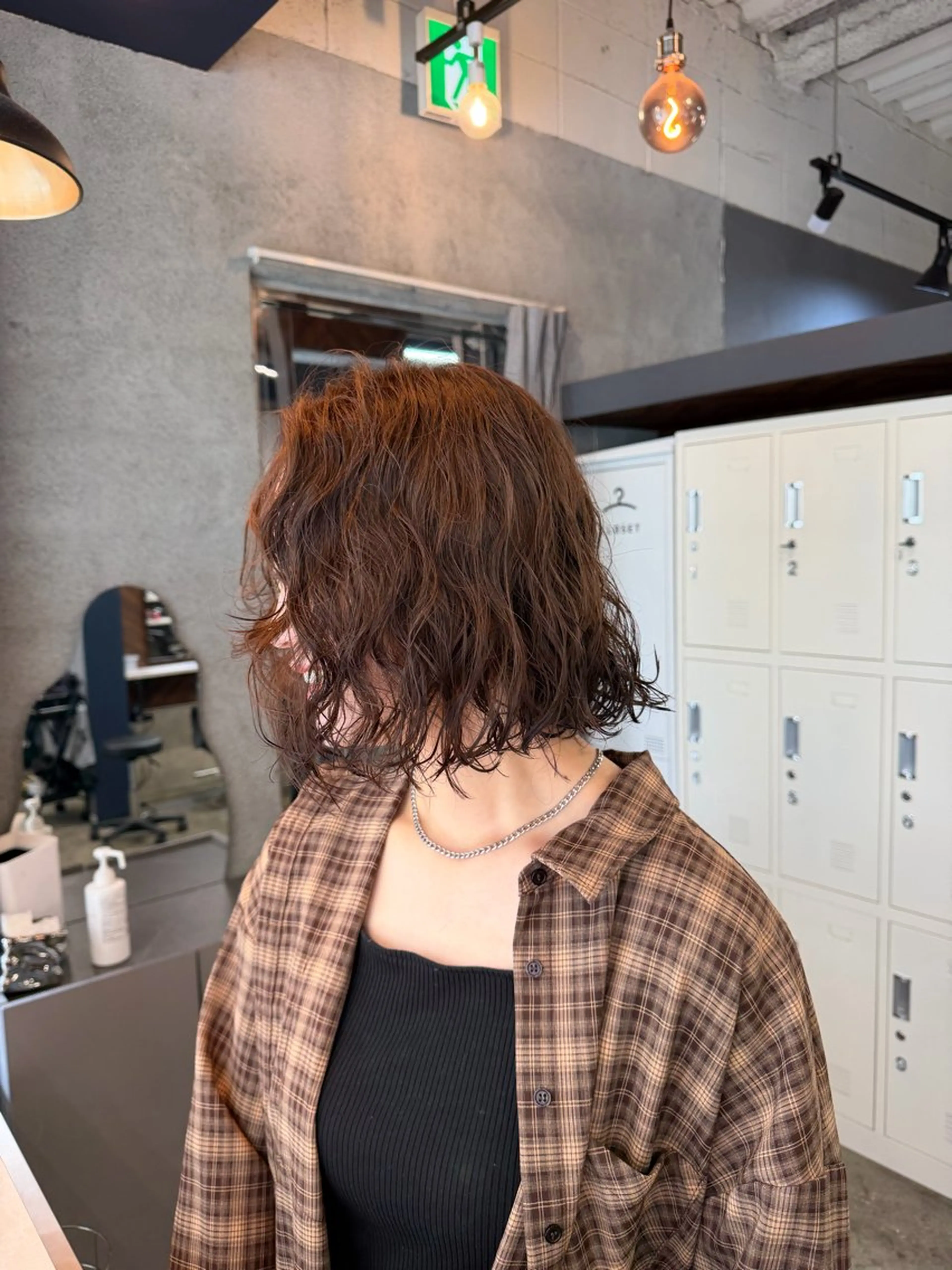 ショート カラー パーマ ベージュカラー ブラウンカラー ブラウンベージュ ボブ カット ヘアカラー パーマ Peyp所属・早瀬 裕之のヘアスタイル