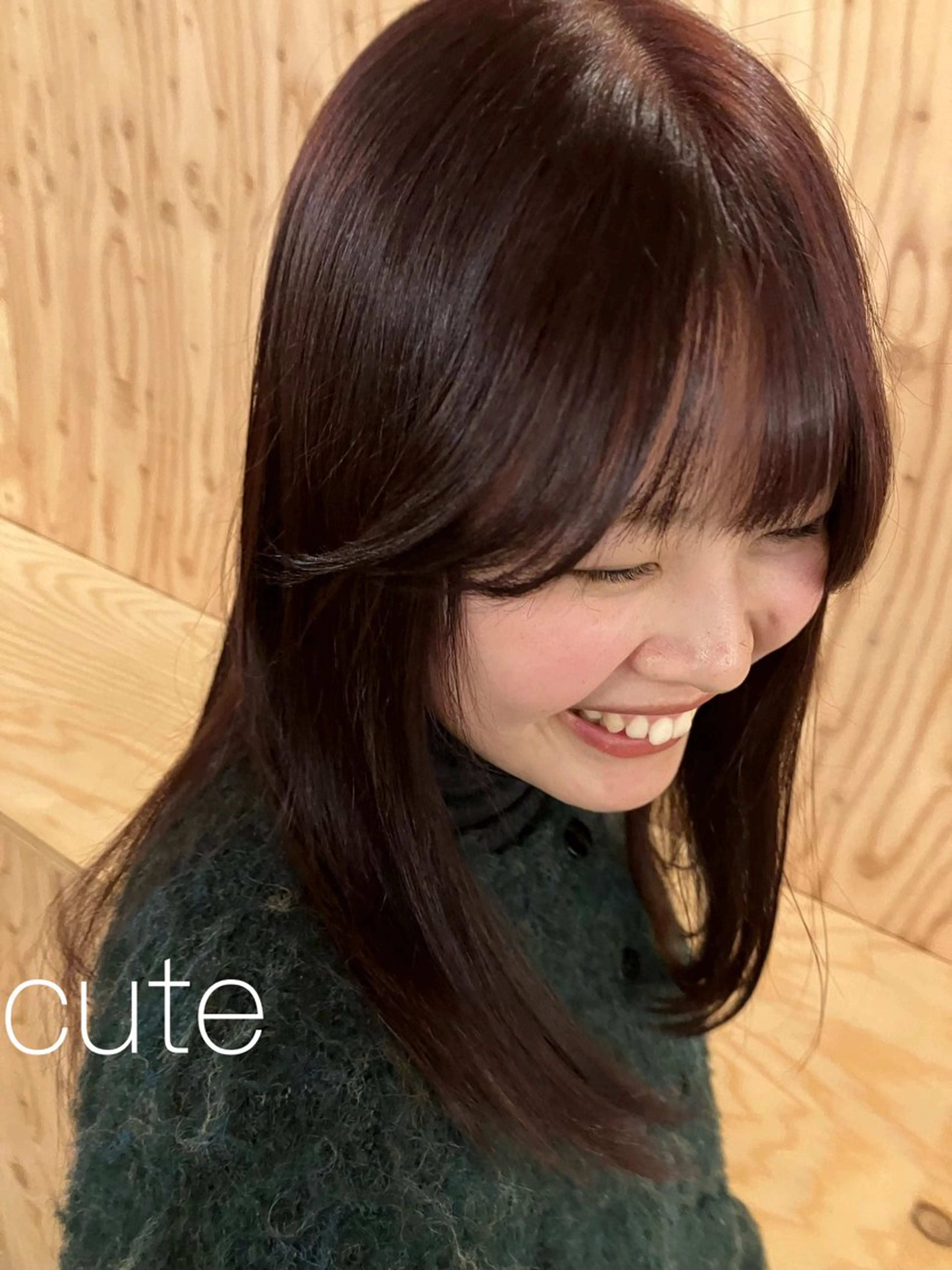 カラー ピンクカラー カット ヘアカラー トリートメント OCHIAI KEISUKEのヘアスタイル