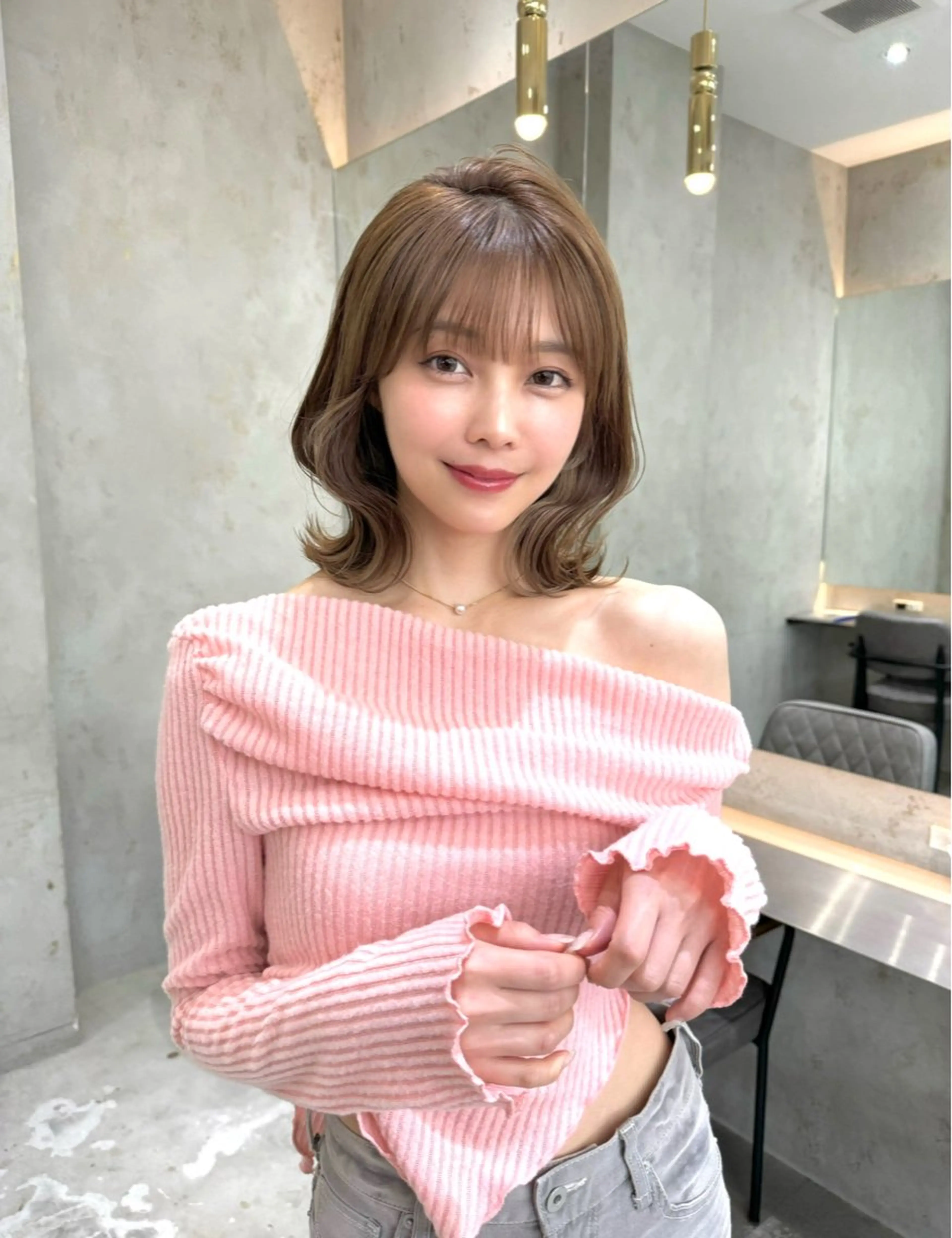 ショート カラー 莉乃/縮毛矯正/髪質 改善/艶カラーのヘアスタイル