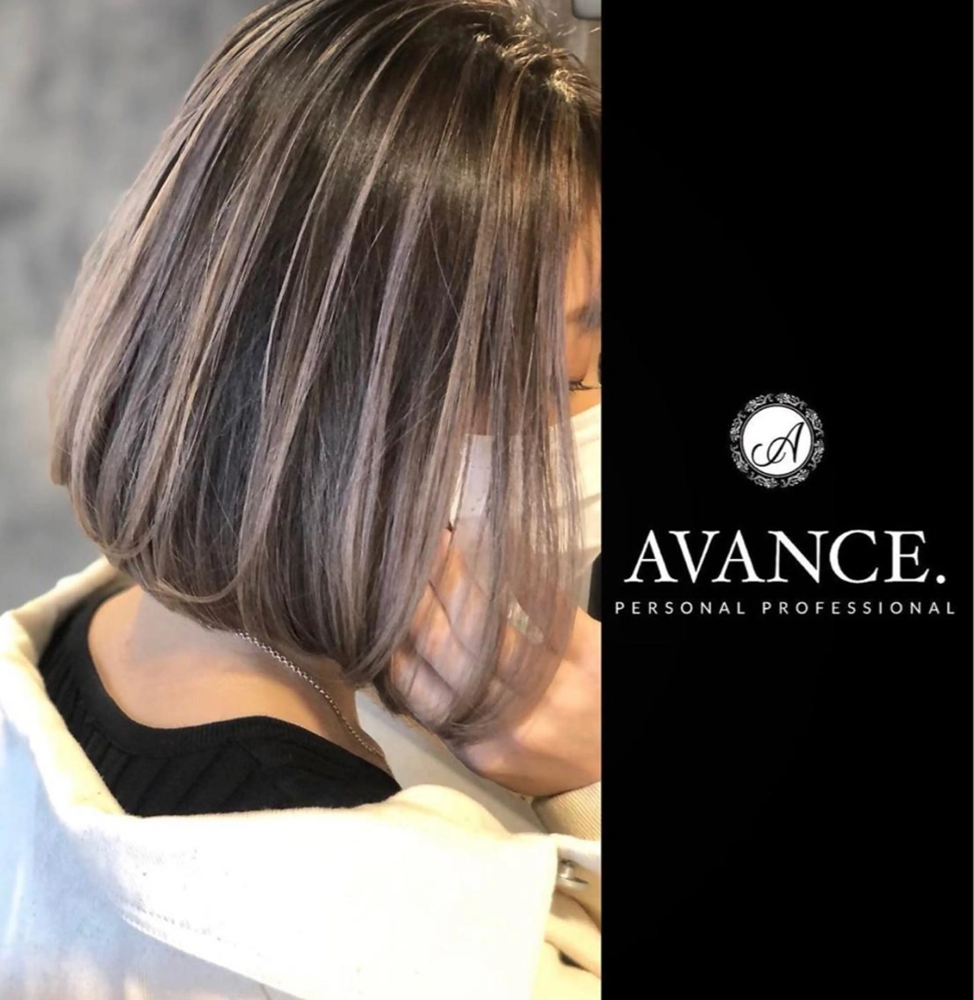 ミディアム レイヤーカット カット ヘアカラー _WHITE京橋店所属・【White京橋】 岸 拓斗のヘアスタイル