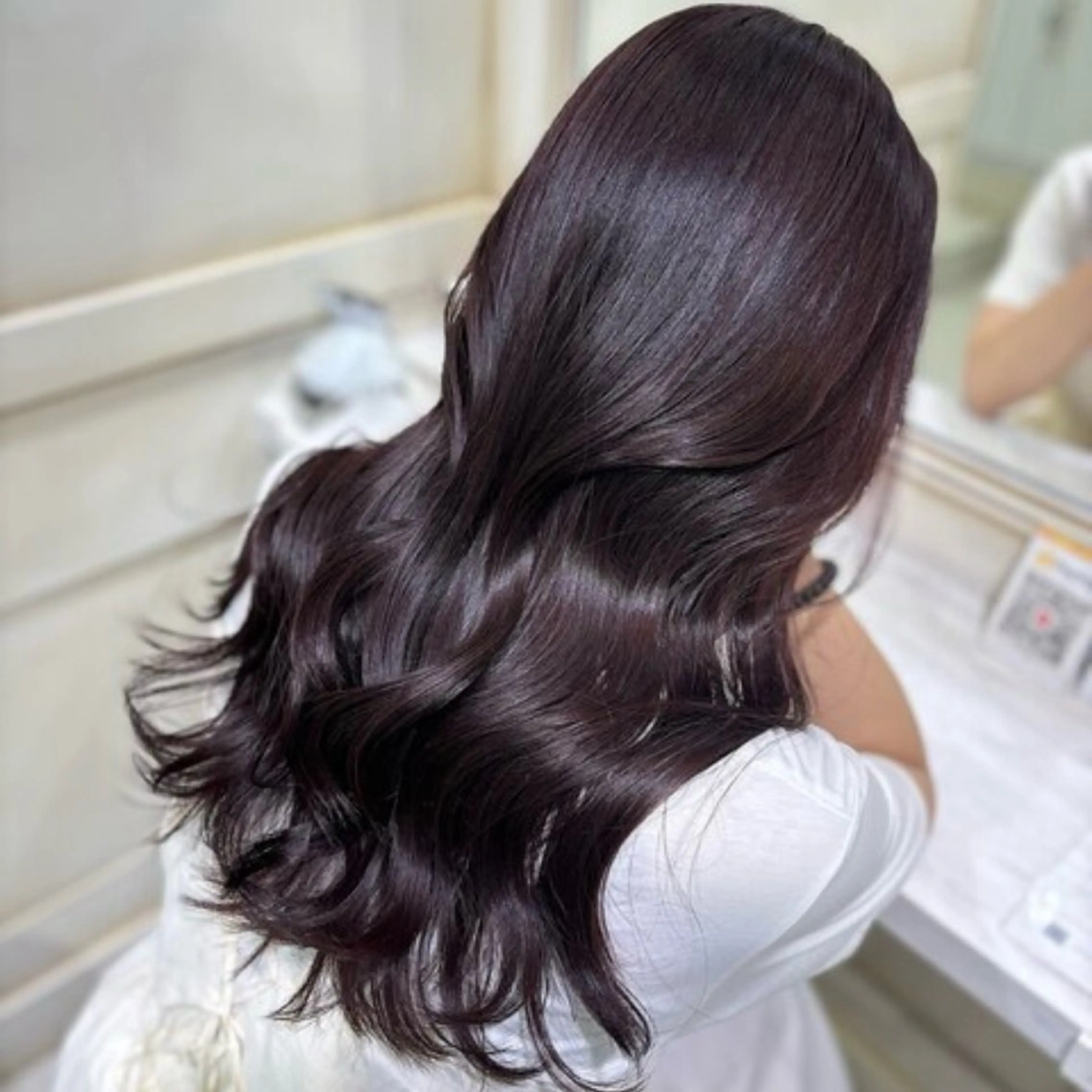 セミロング 💖ダブルカラー/ ケアカラー/レナ💖のヘアスタイル