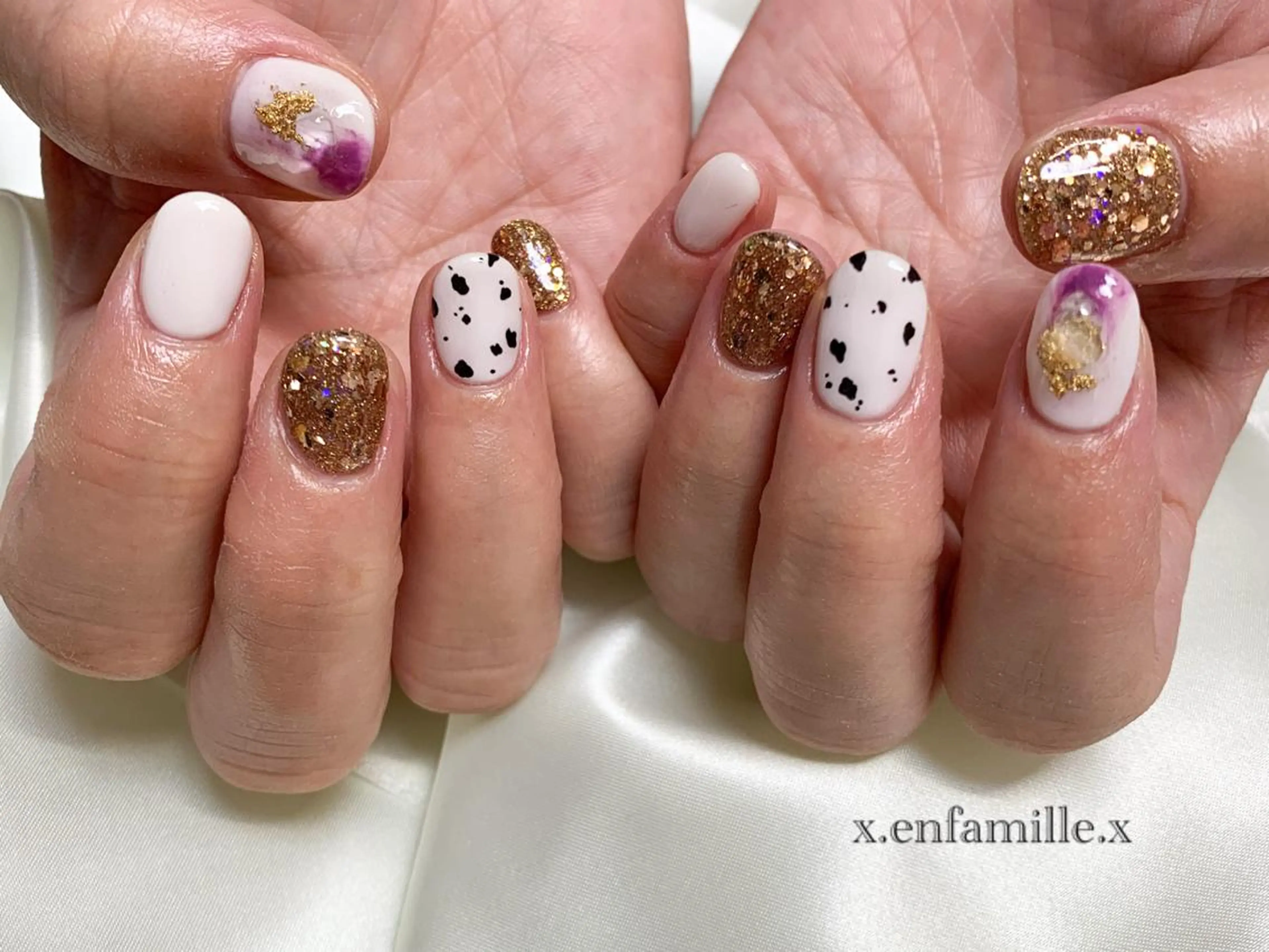 ネイル ハンドネイル nail salon en familleのネイルデザイン