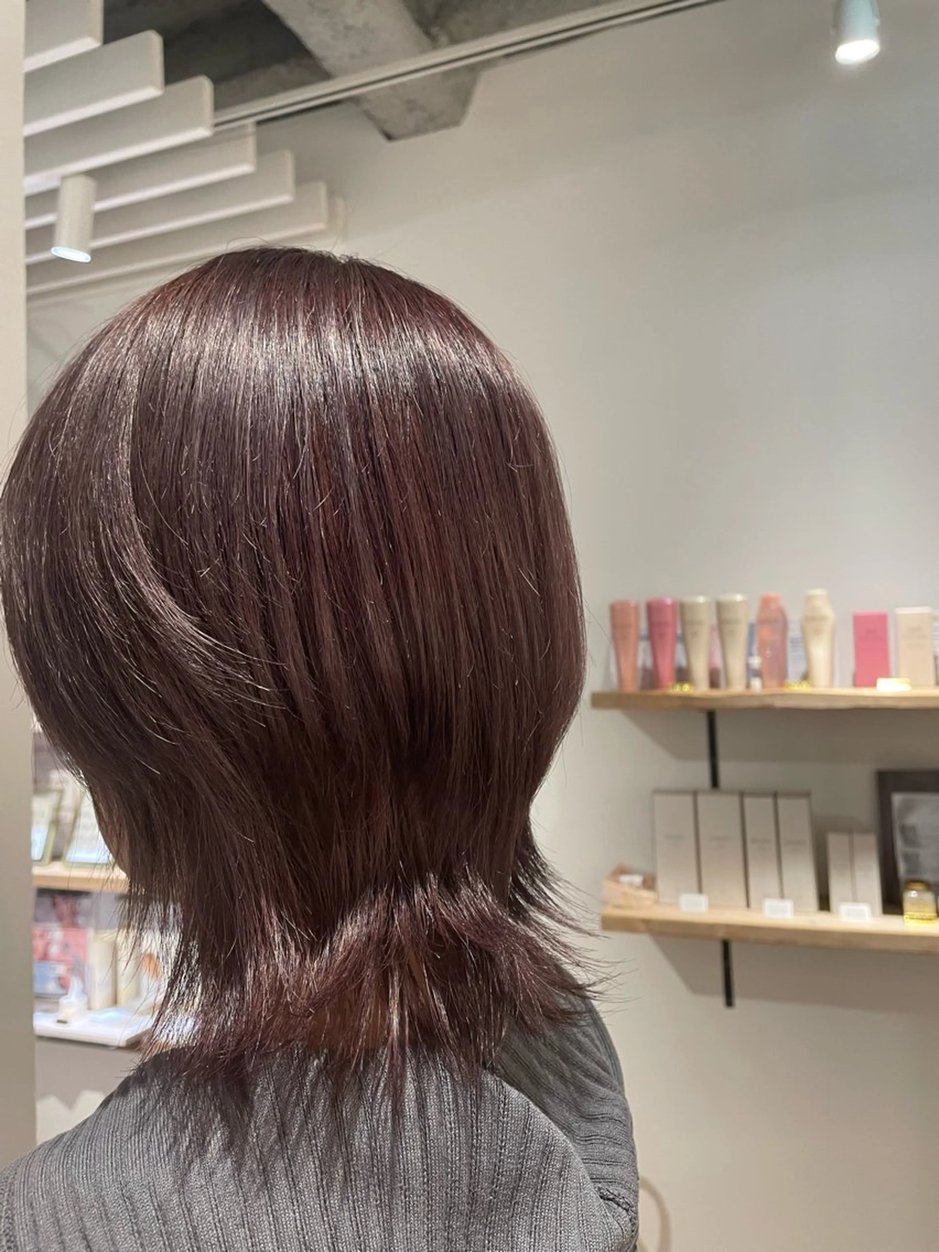 カラー diar湘南台店所属・ふくだももこ🍑 つるっとボブのヘアスタイル
