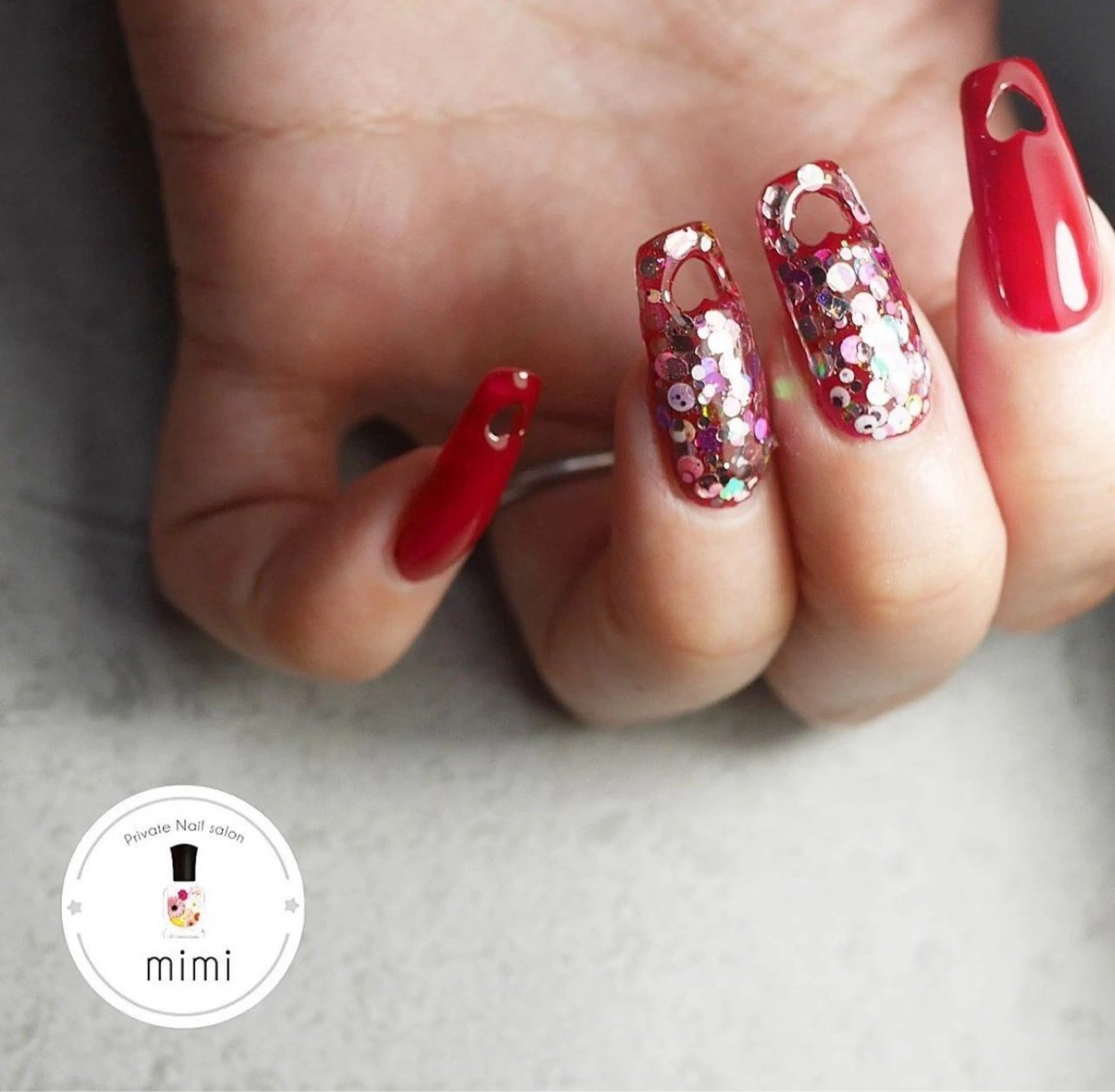 オフ🈚️   チップ長さだし＋ワンカラー💖の写真