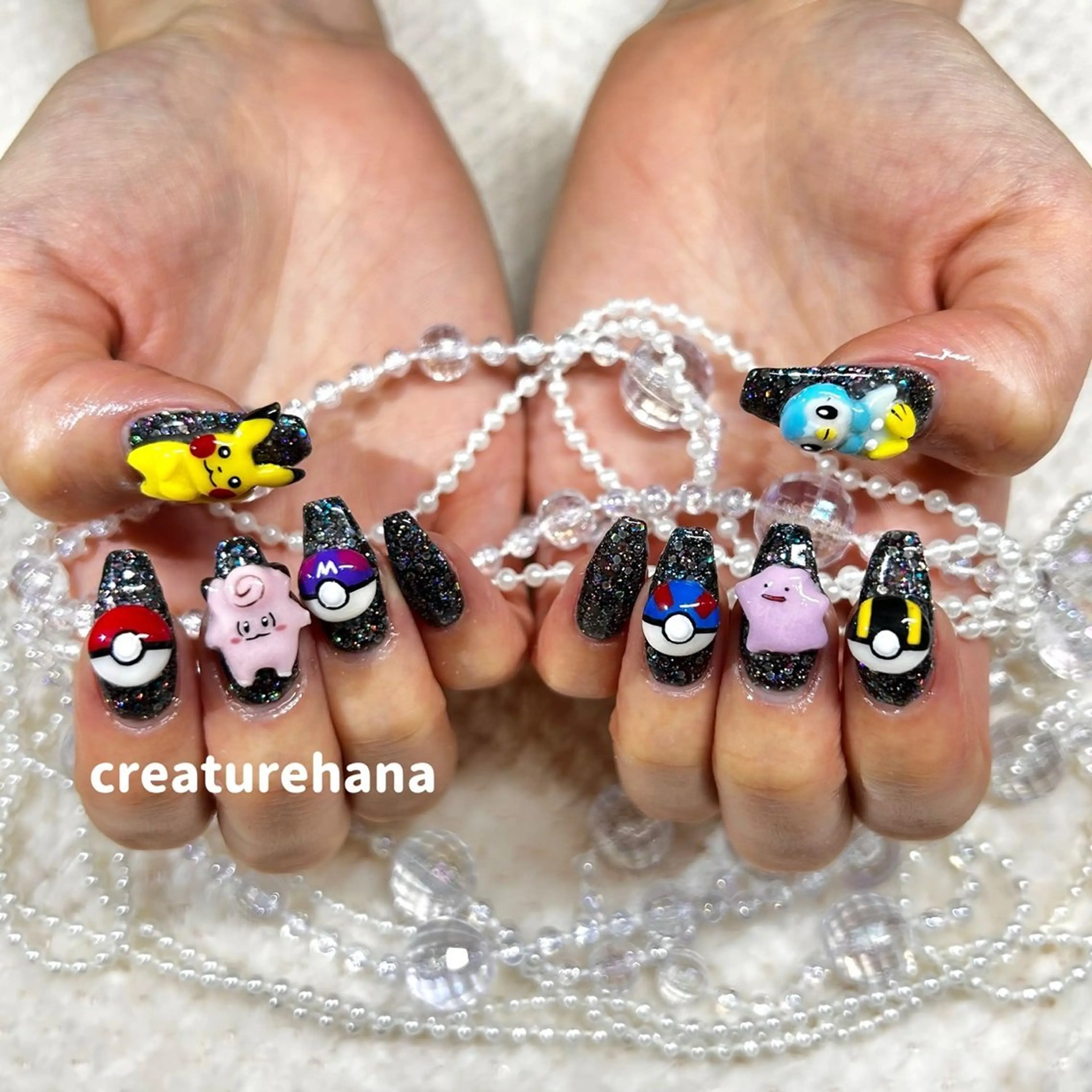 ネイル クレアトゥール華所属・クレアトゥール華 西村のネイルデザイン