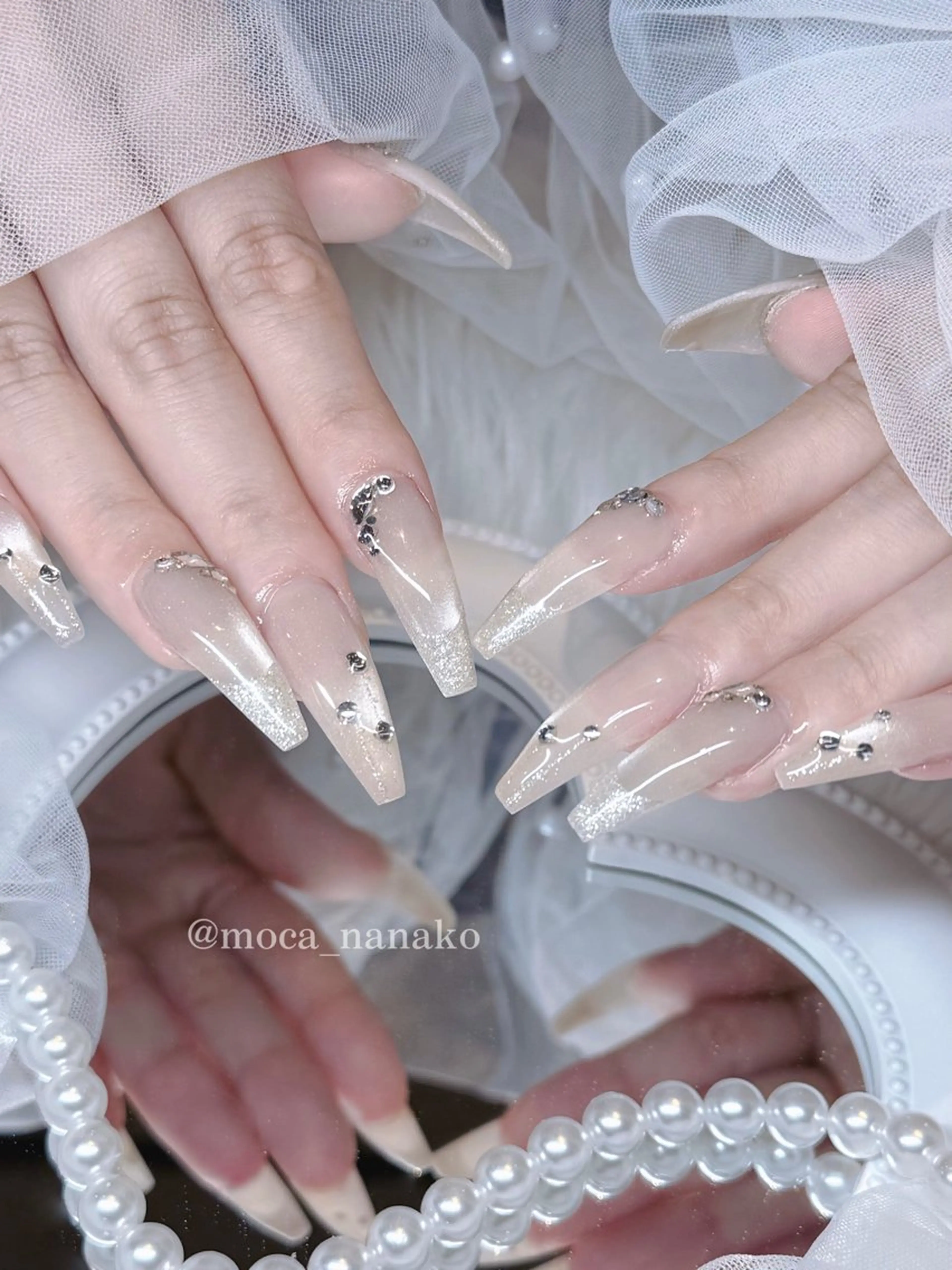 ネイル マグネットネイル moca by Lee  心斎橋所属・moca 心斎橋 nanako .のネイルデザイン