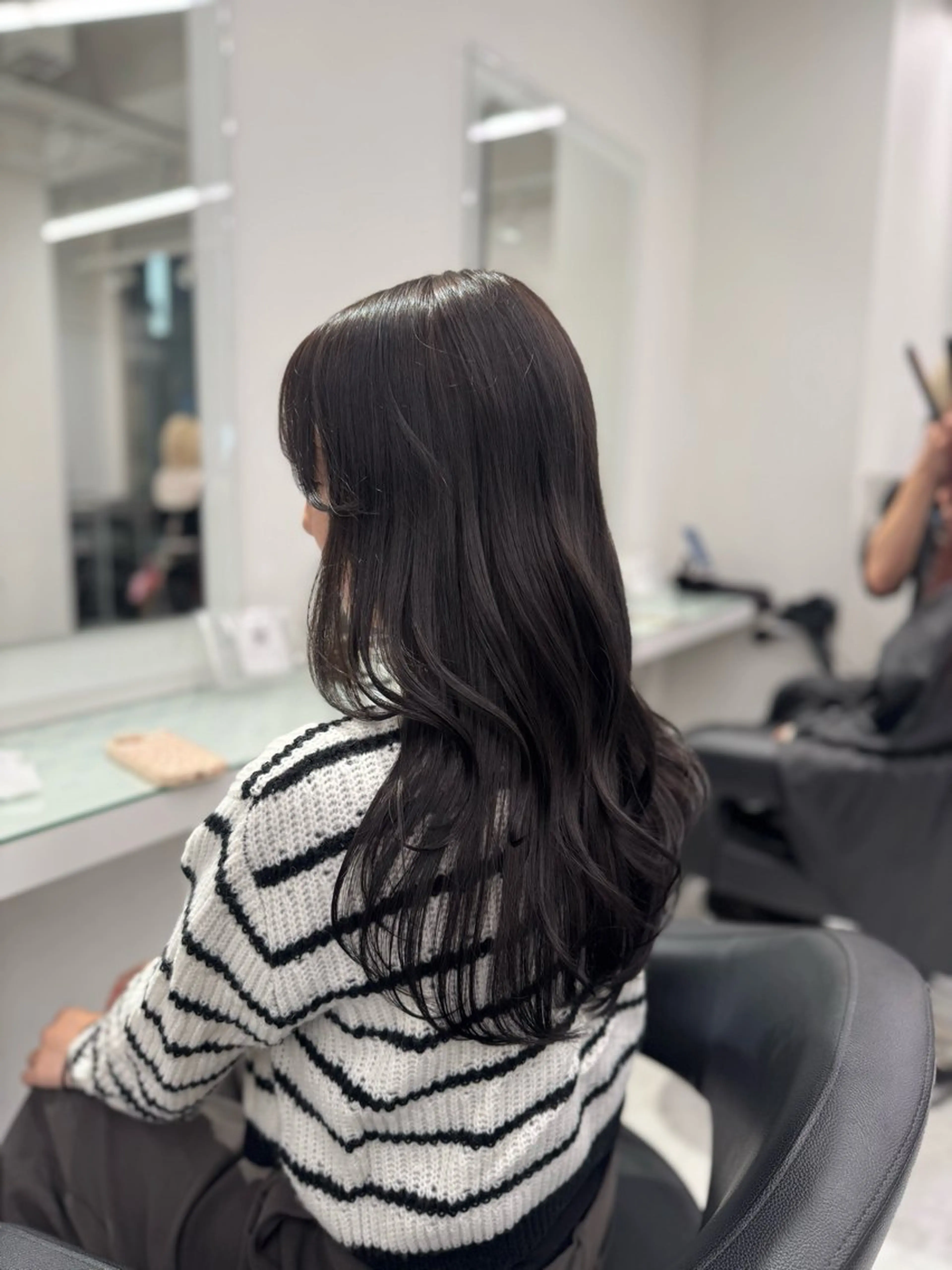 ロング カラー ヘアカラー ブリーチなし🤍透明 感カラー🤍しゅうじのヘアスタイル