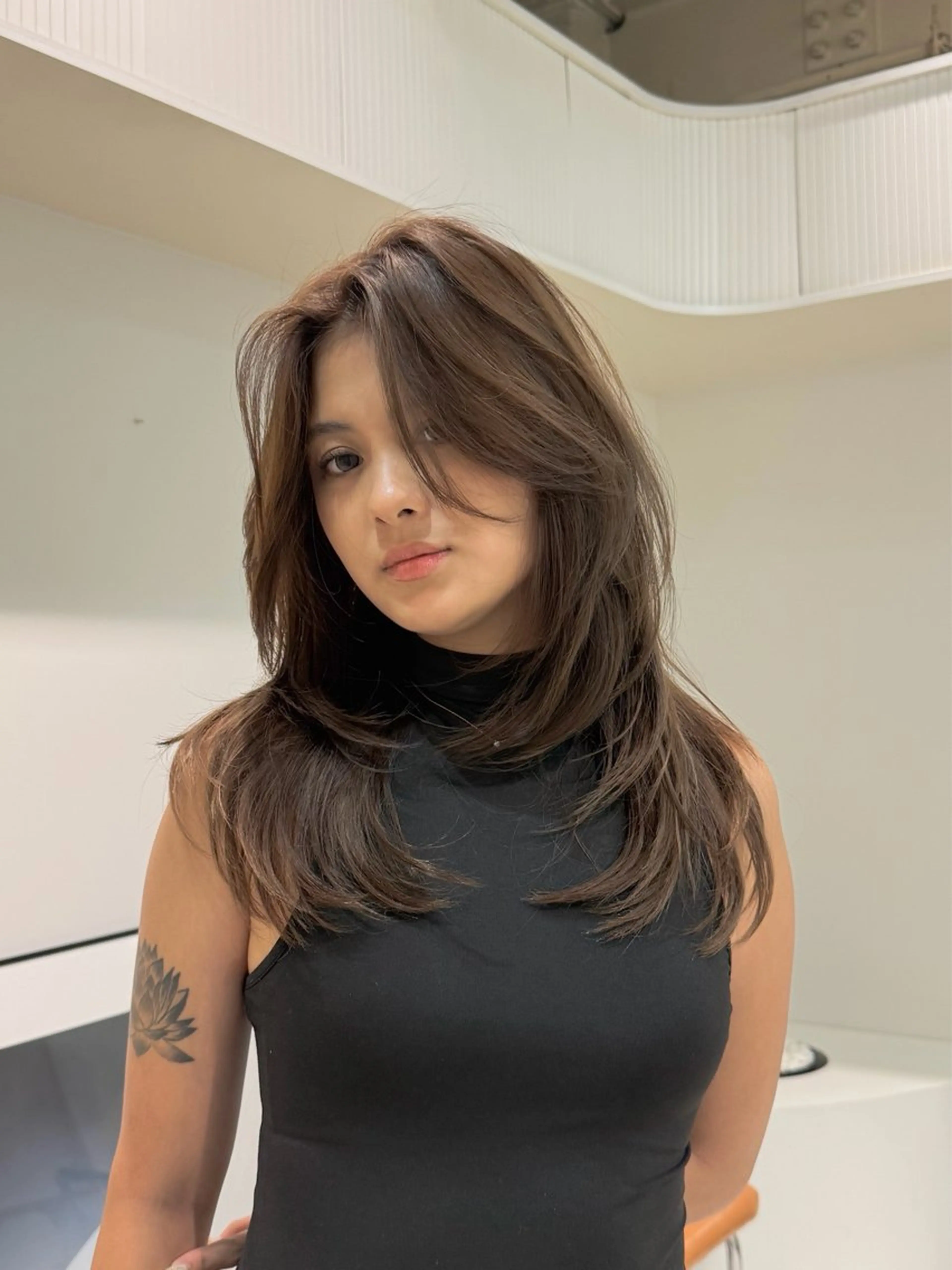 セミロング カラー ヘアアレンジ ヘアカラー トリートメント 🦠デザインカラー/ 魚瀬あおい🦠のヘアスタイル