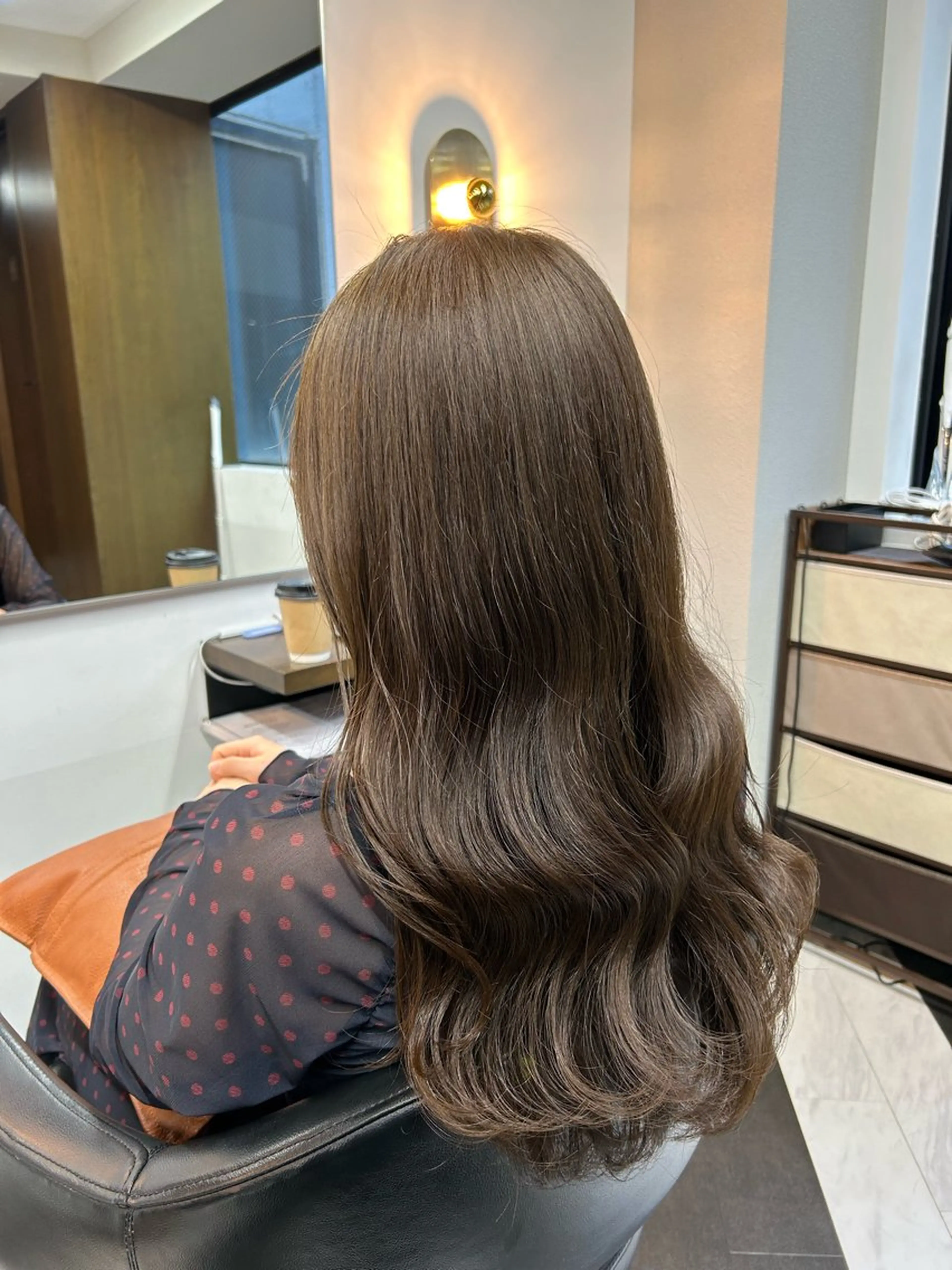 セミロング カラー 圧倒的髪質改善 ✂︎飯島悠介のヘアスタイル