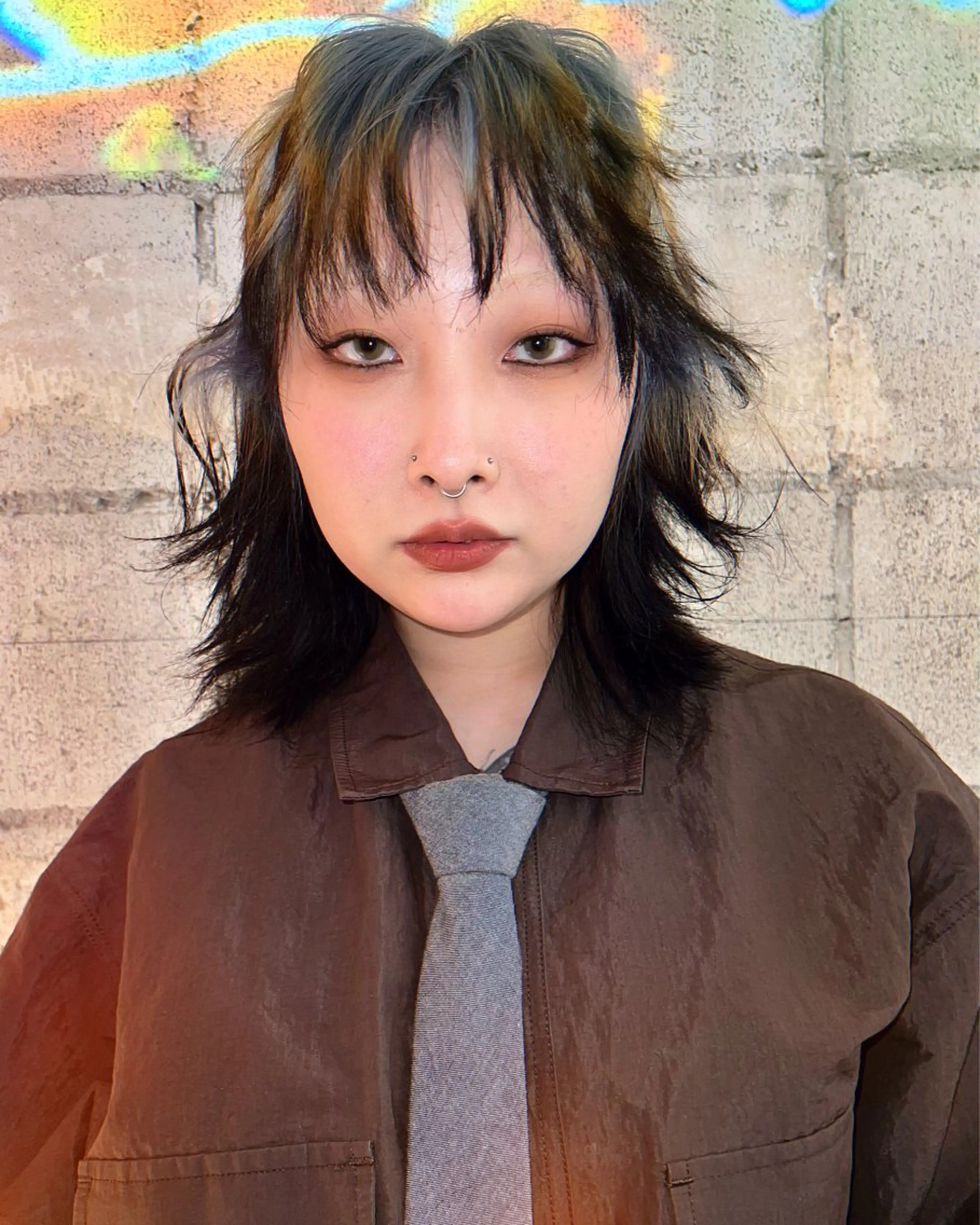 ミディアム カラー カット ヘアカラー haco＋所属・圧倒的デザイン力 店長🎨RENAのヘアスタイル