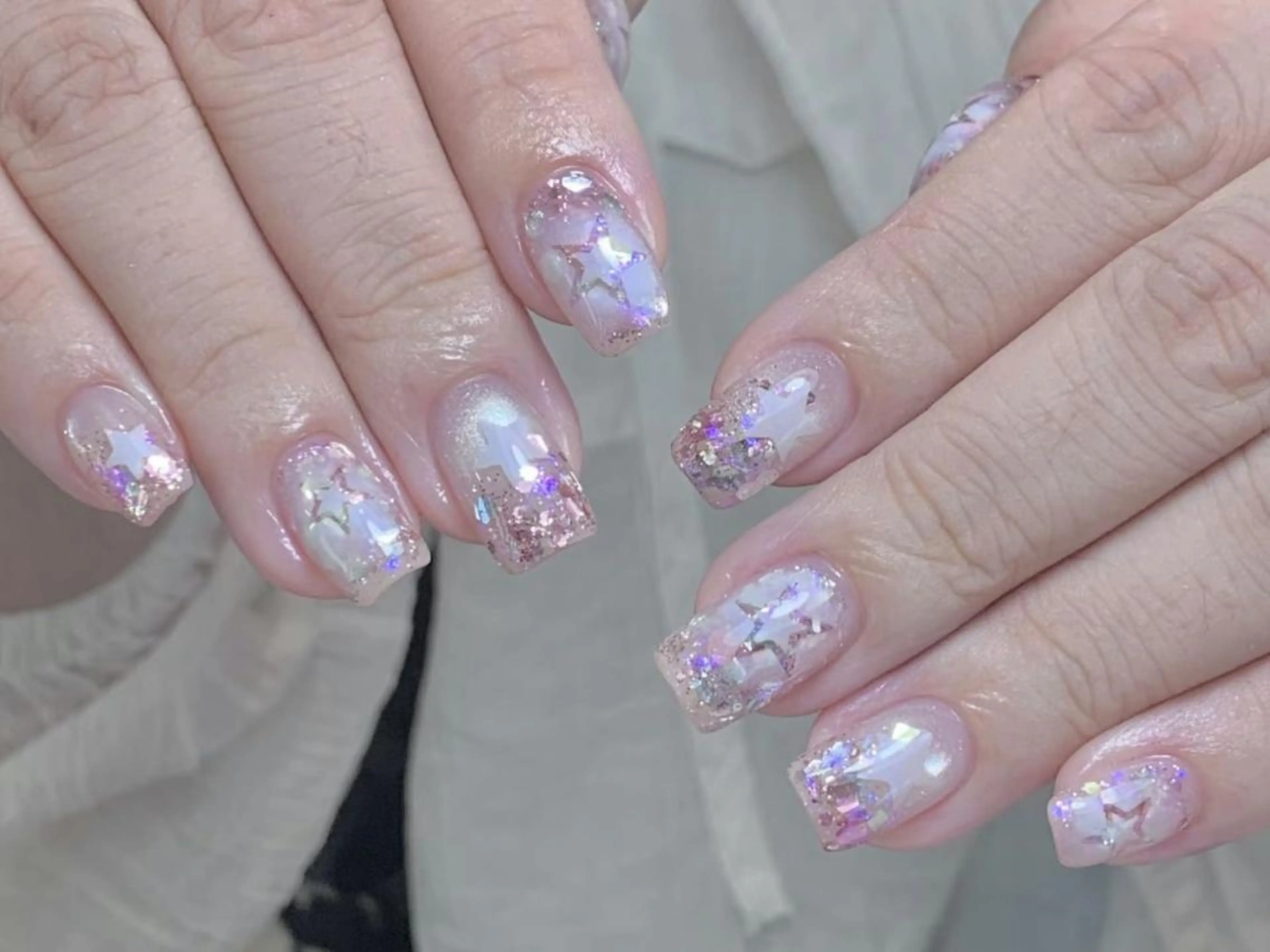 ネイル アートネイル ジェルネイル ガーリー キラキラネイル 持ち込み ハンドネイル ハンドケア 🎀Sense Nail池袋店🎀のネイルデザイン