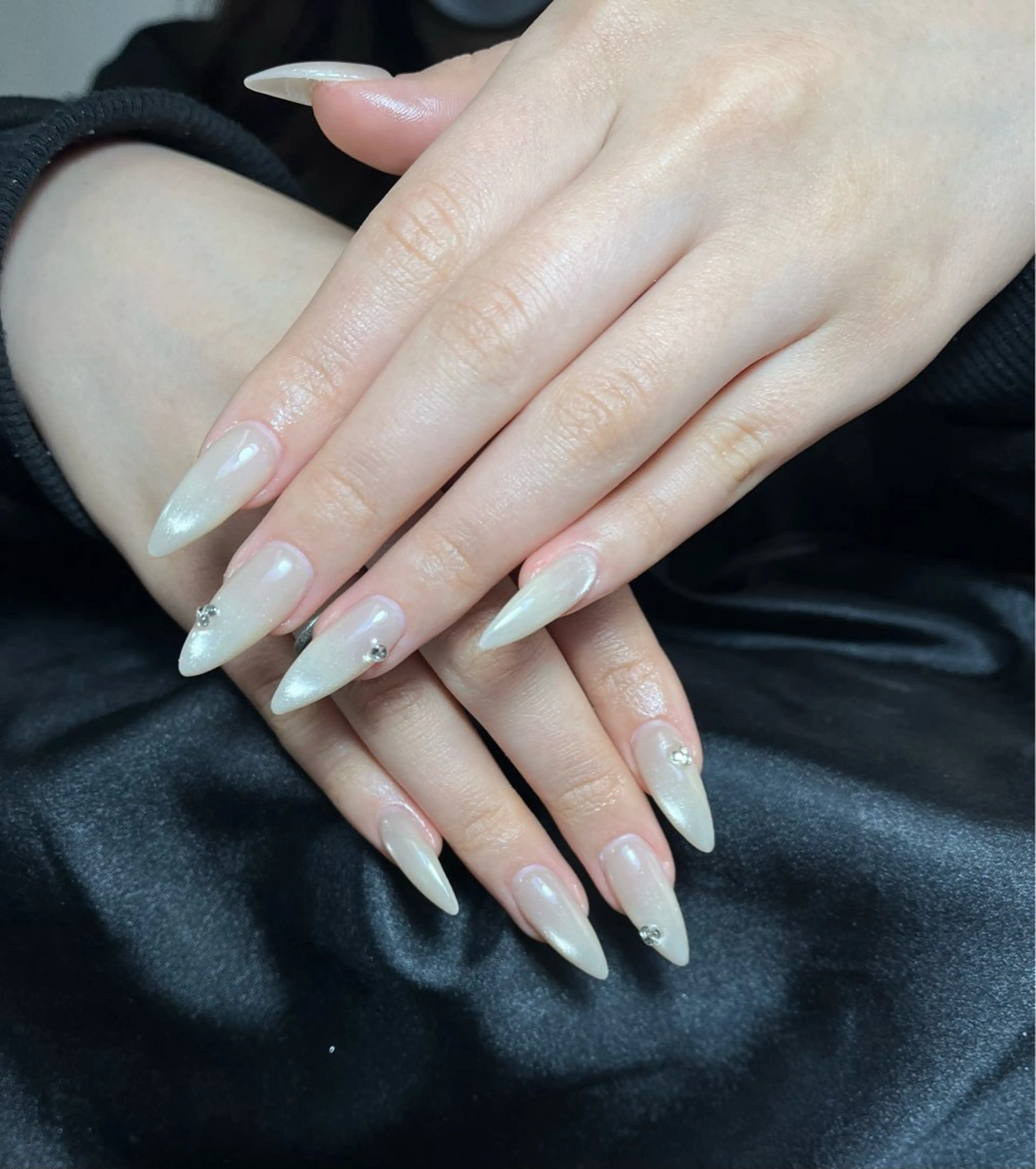 ネイル チークネイル 桜ネイル 長さ出し フットネイル ジェルネイル ハンドネイル Maika's nailのネイルデザイン