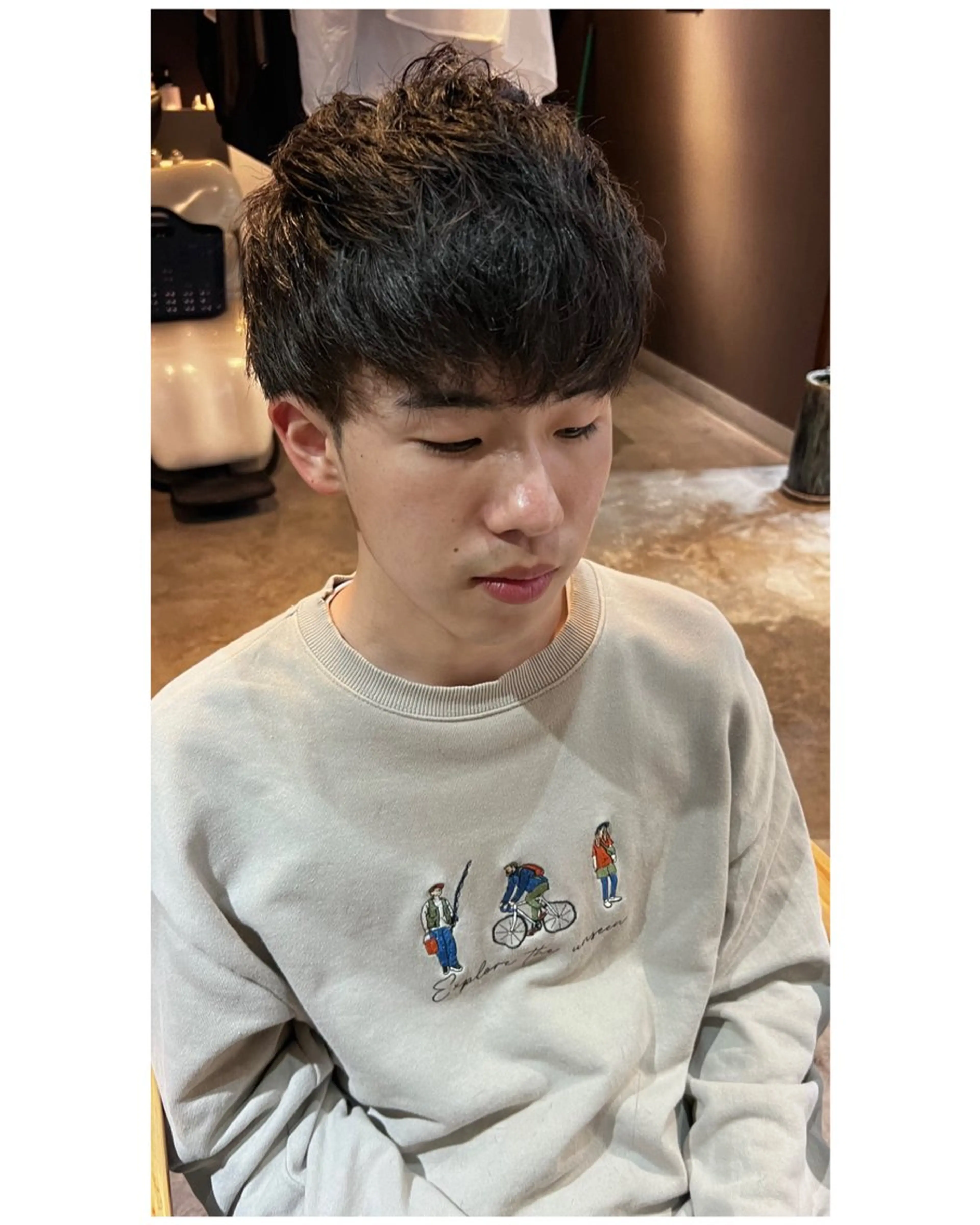 ショート メンズ 艶×透明感カラー♡ カットモデル募集中のヘアスタイル