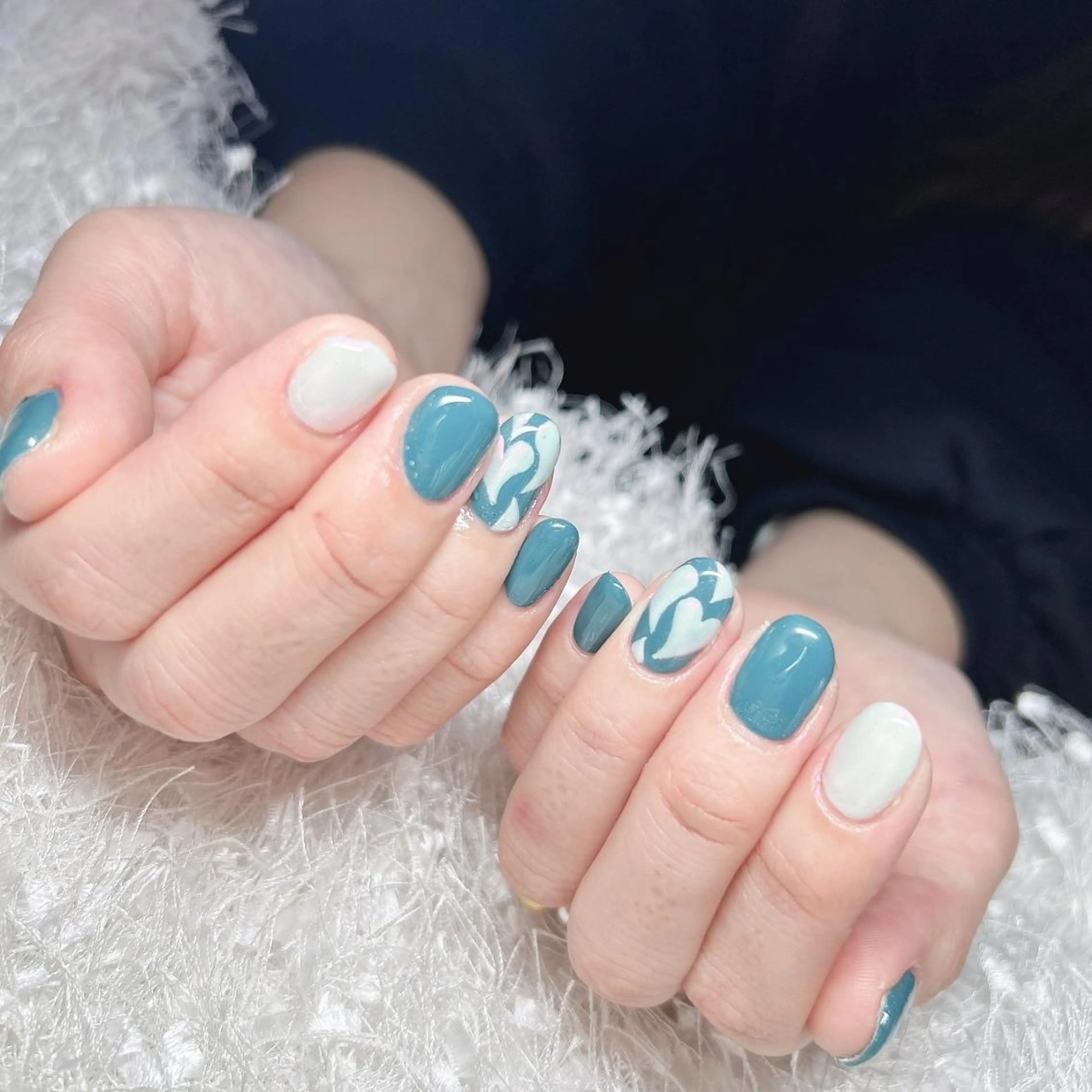 ネイル 長さ出し フレンチネイル ジェルネイル グラデーション 韓国ネイル ハンドネイル Nail&eye Belire 新宿のネイルデザイン