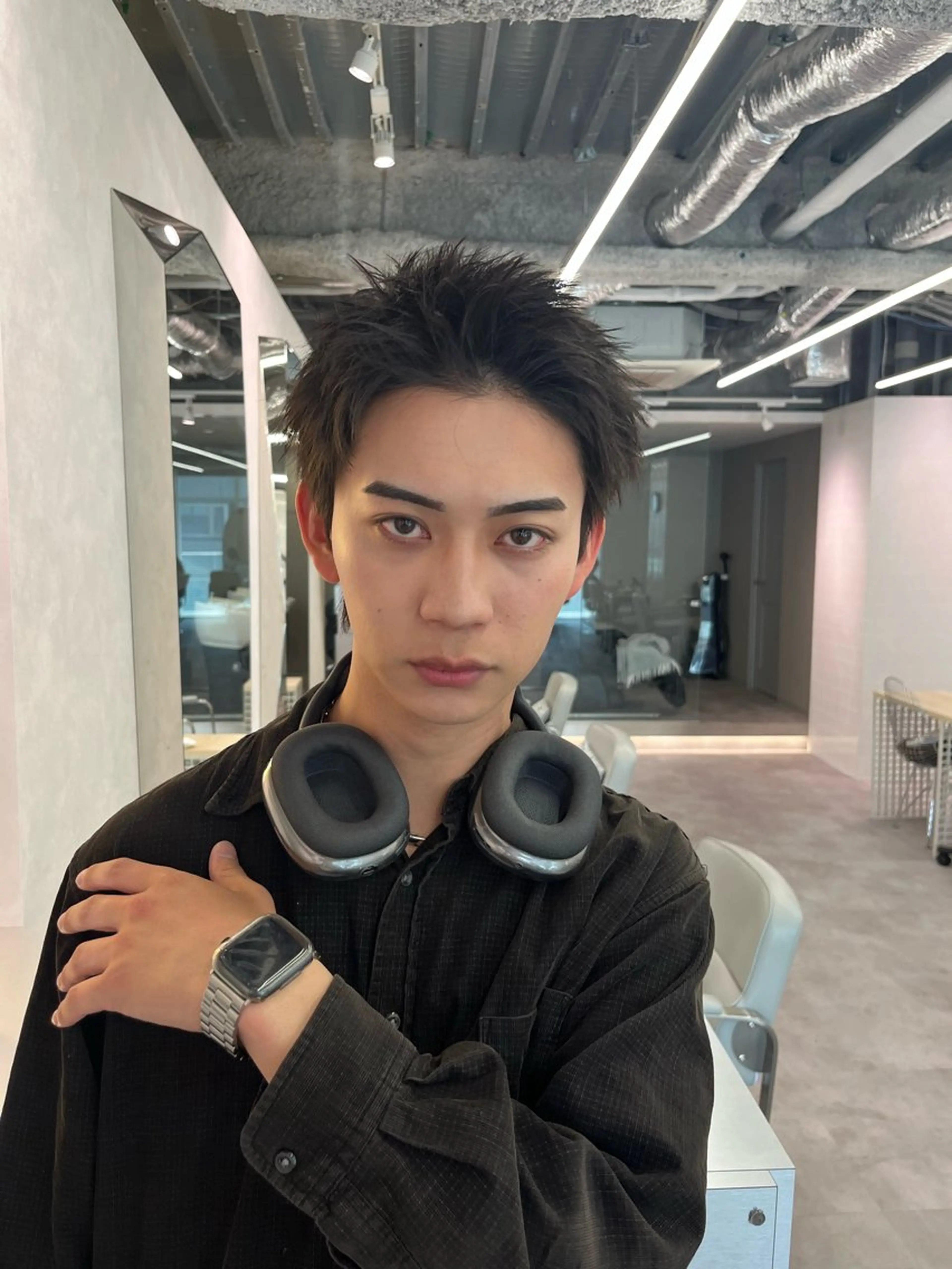 メンズ スパイキーショート カット メンズ特化美容師 水野友貴のヘアスタイル