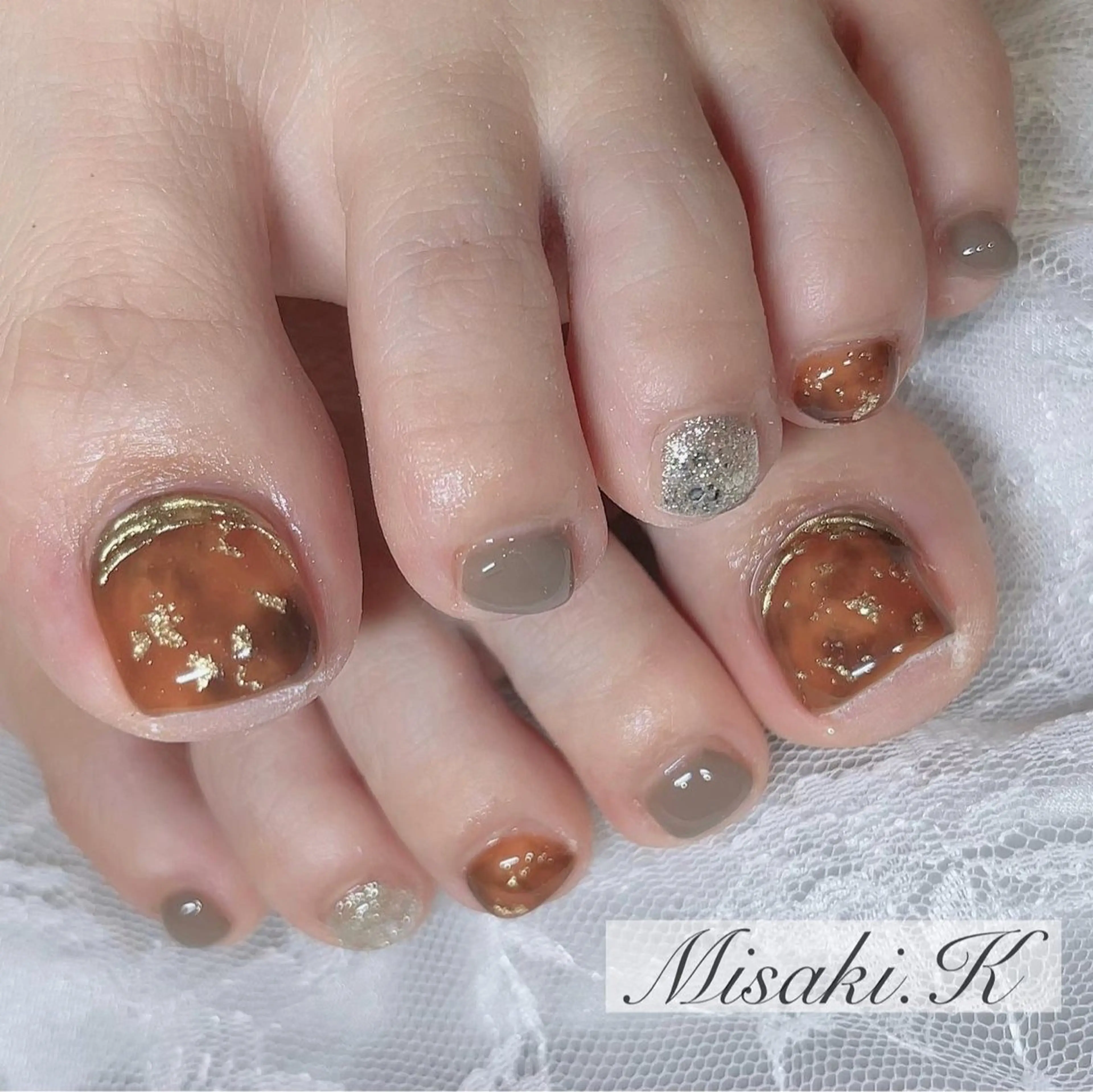 《FOOT》オフあり🐾4本アート【ご新規ソフトジェルオフ無料】の写真