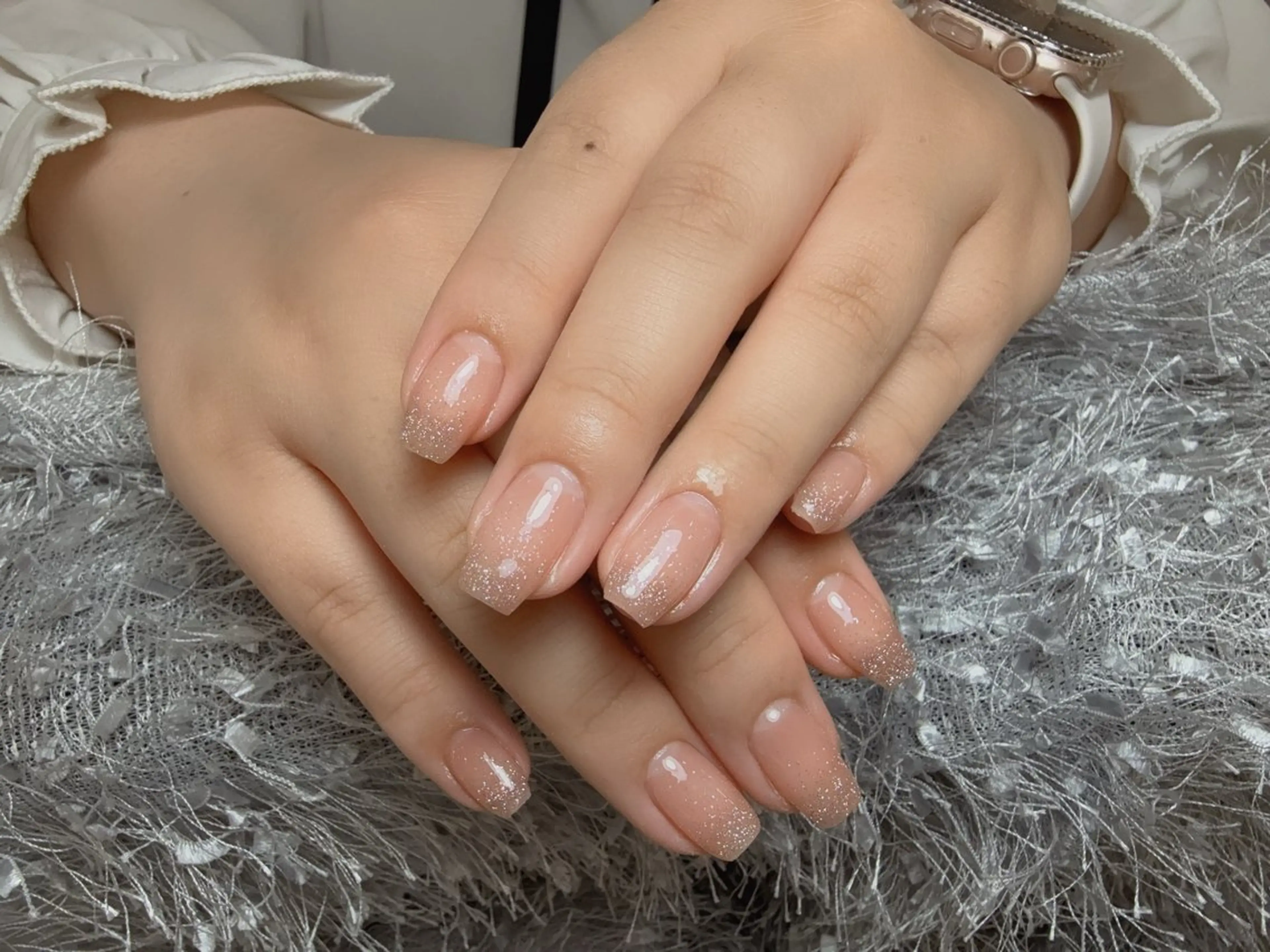 ネイル チークネイル 長さ出し フットネイル フレンチネイル ジェルネイル ハンドネイル Nikoネイルサロン中野店所属・merci リカのネイルデザイン