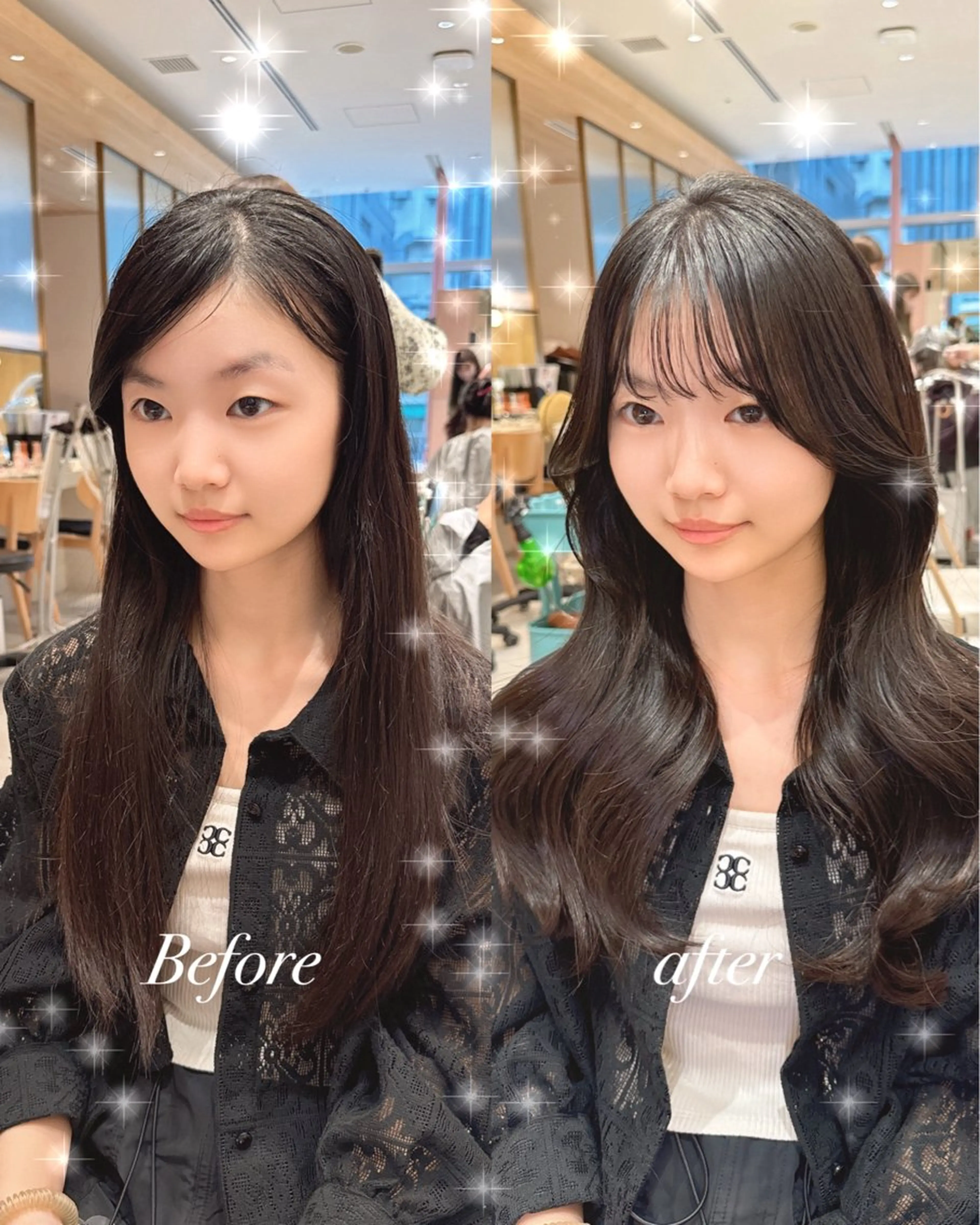 ミディアム カラー カット ヘアカラー トリートメント ヘッドスパ ヘアセット 韓国ヘア/レイヤー/ 顔まわり/りょーとのヘアスタイル