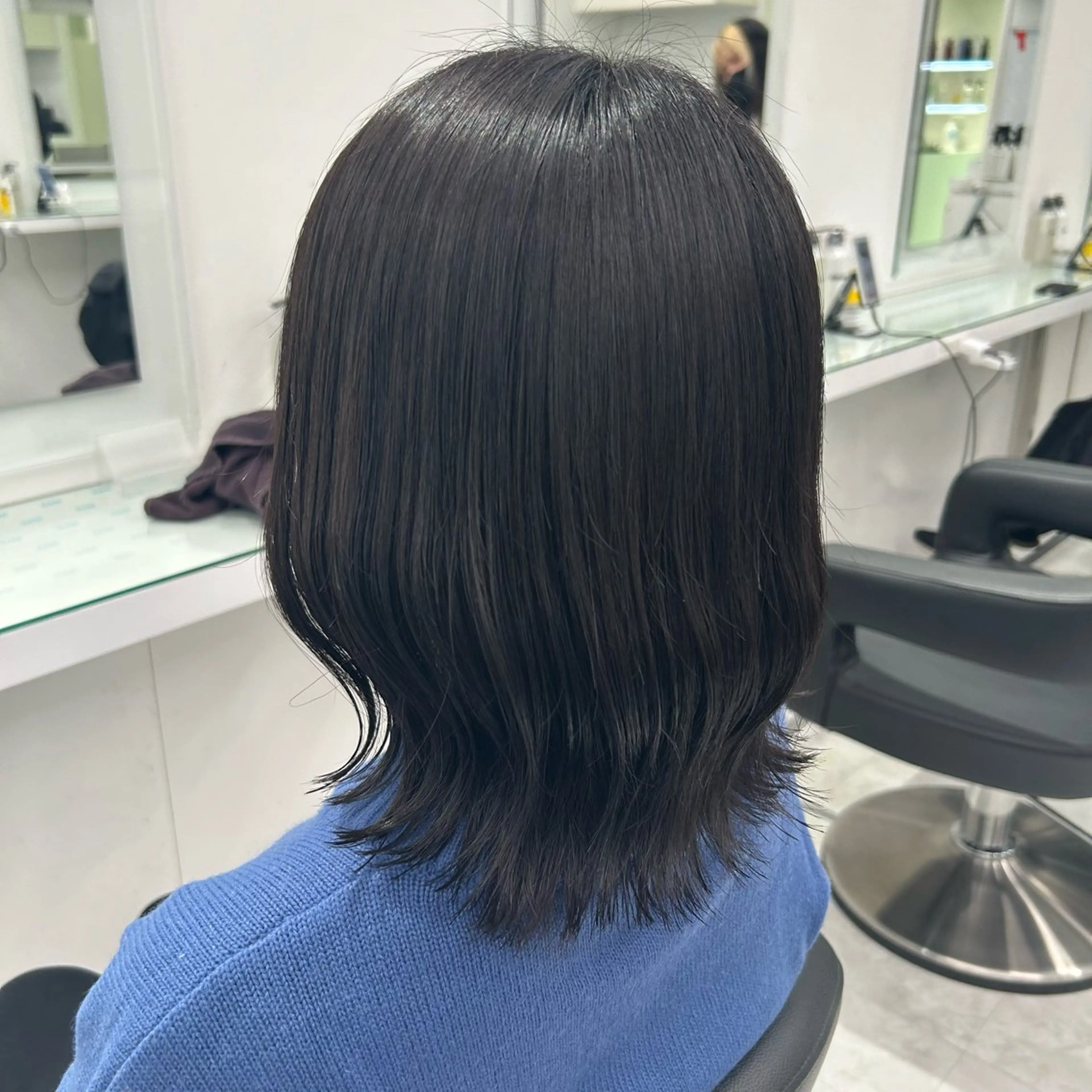 【当日限定 】🖤🇰🇷韓国風暗髪カラー＋【ツヤ感最強】髪質改善トリートメント🇰🇷🤍の写真