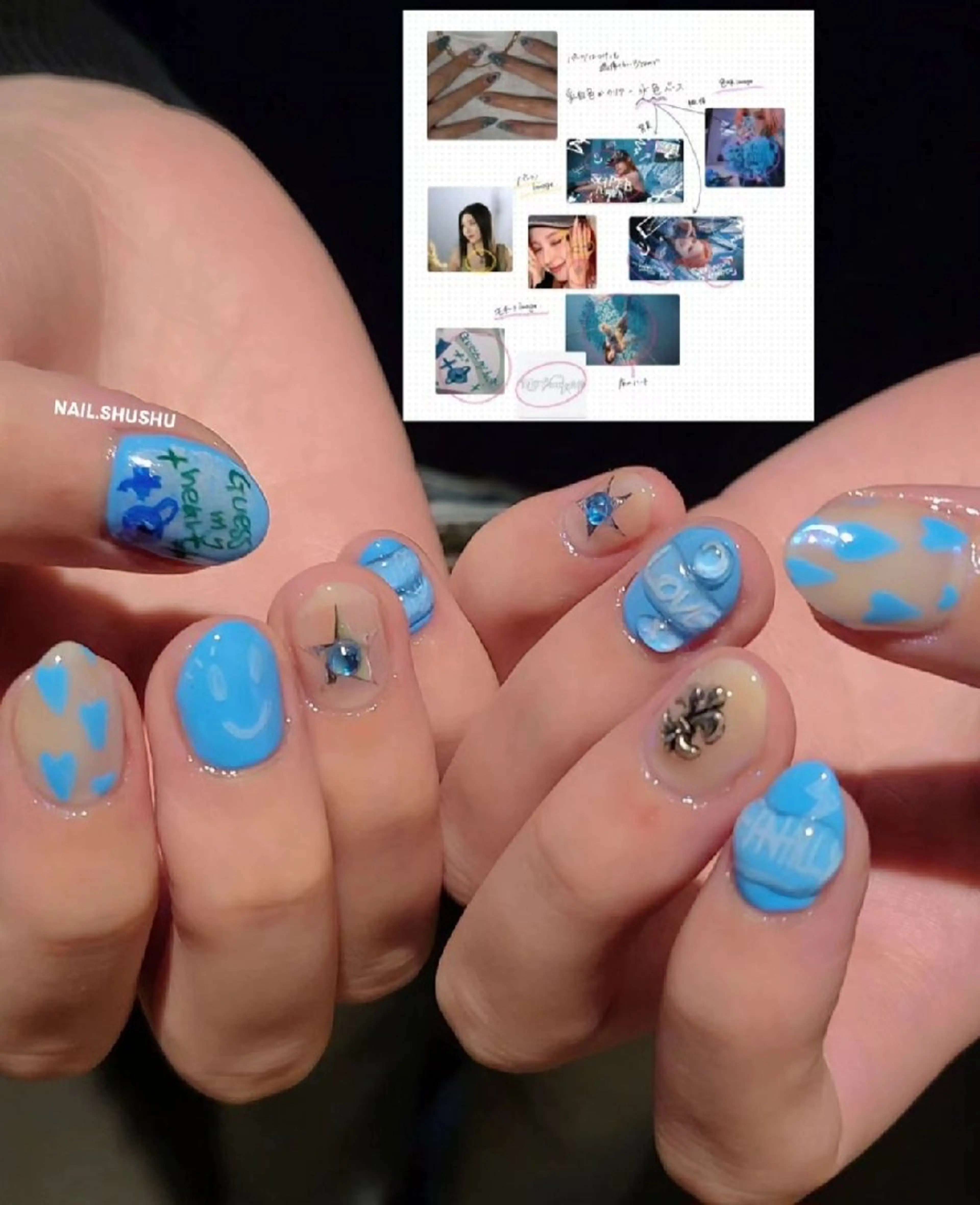 ネイル 3dパーツ/流行り 👧shushu❤️のネイルデザイン