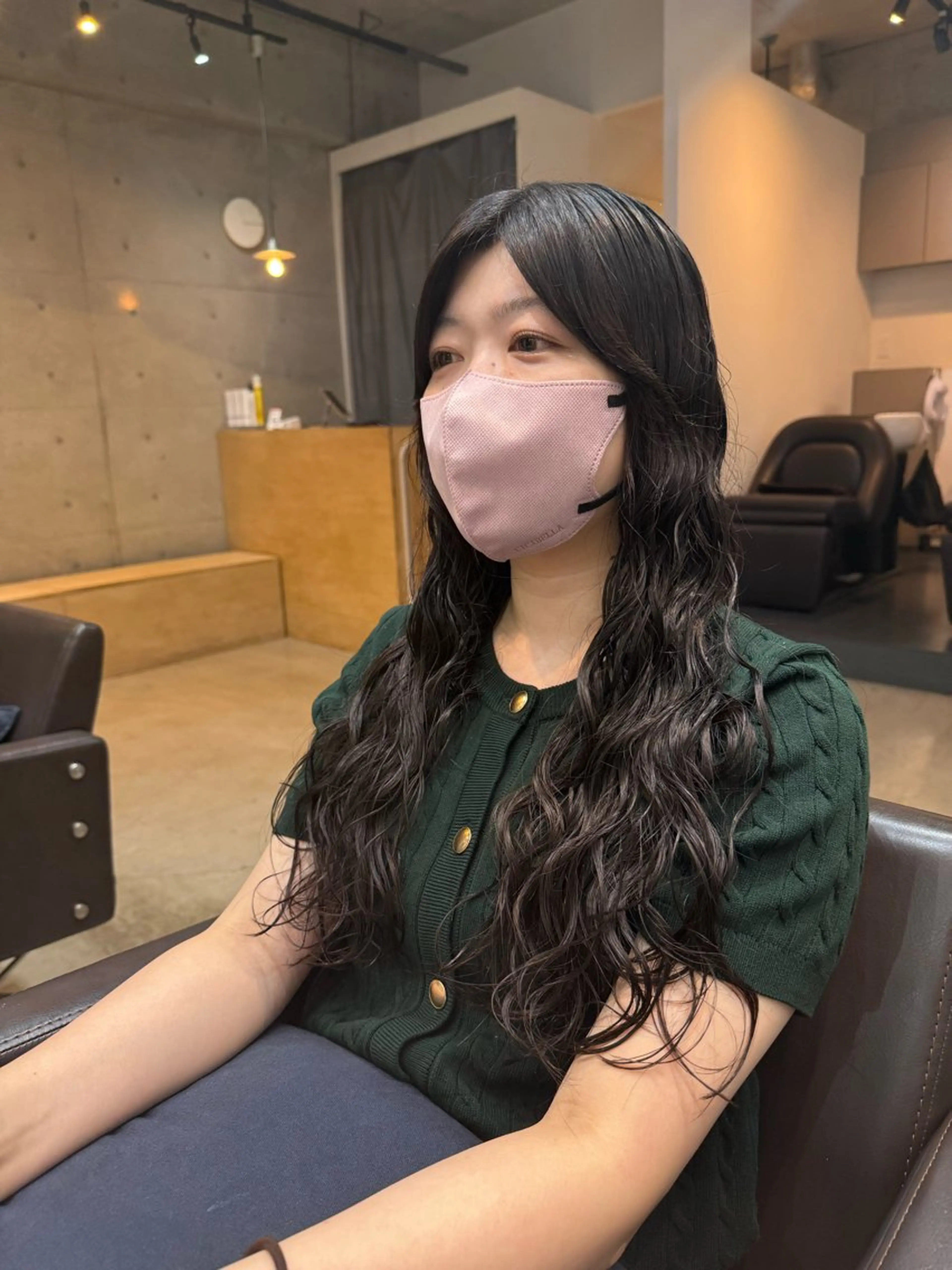 ロング デジタルパーマ ウェーブパーマ/神野のヘアスタイル