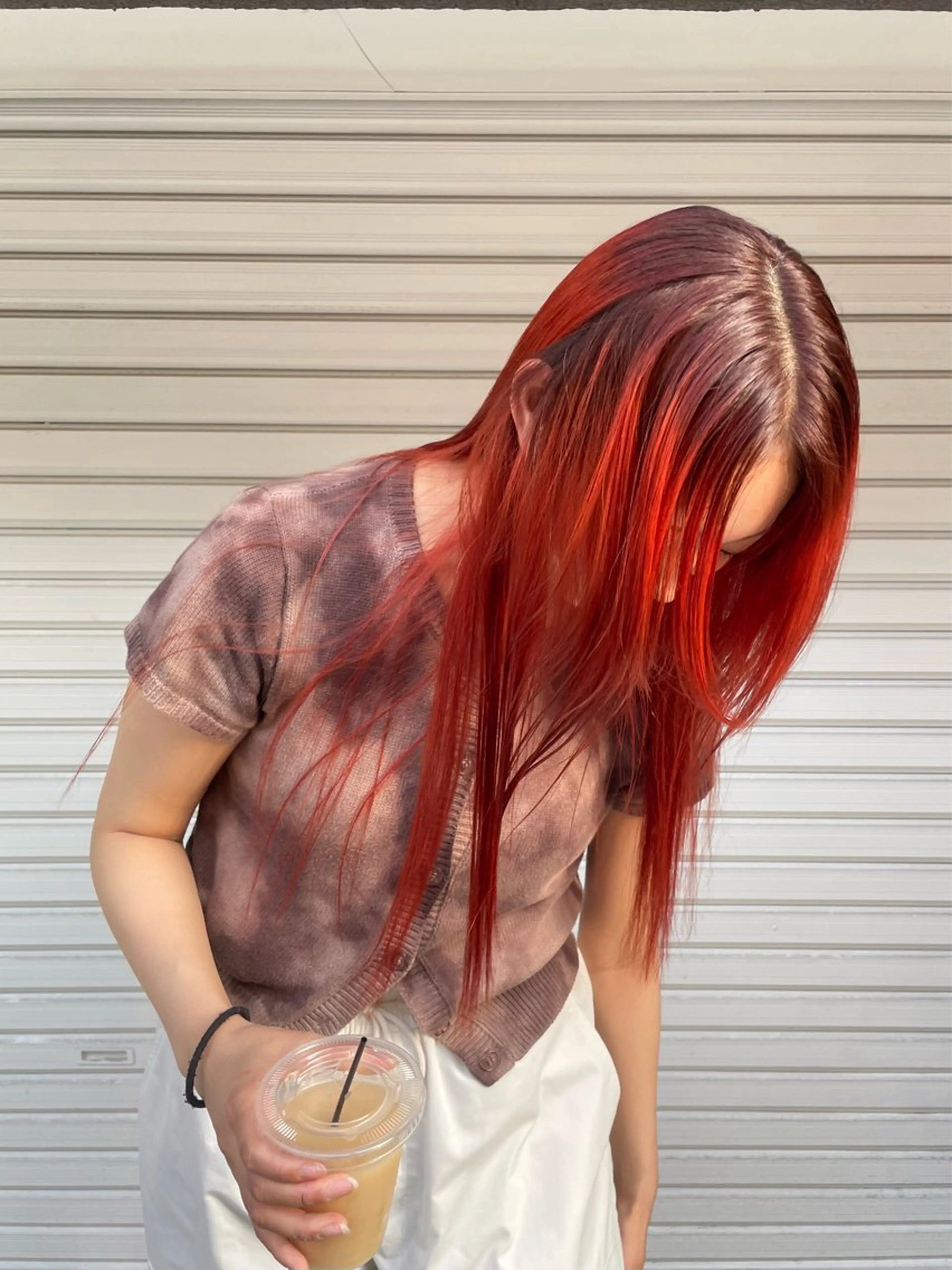 ロング カラー オカモト ミユウのヘアスタイル