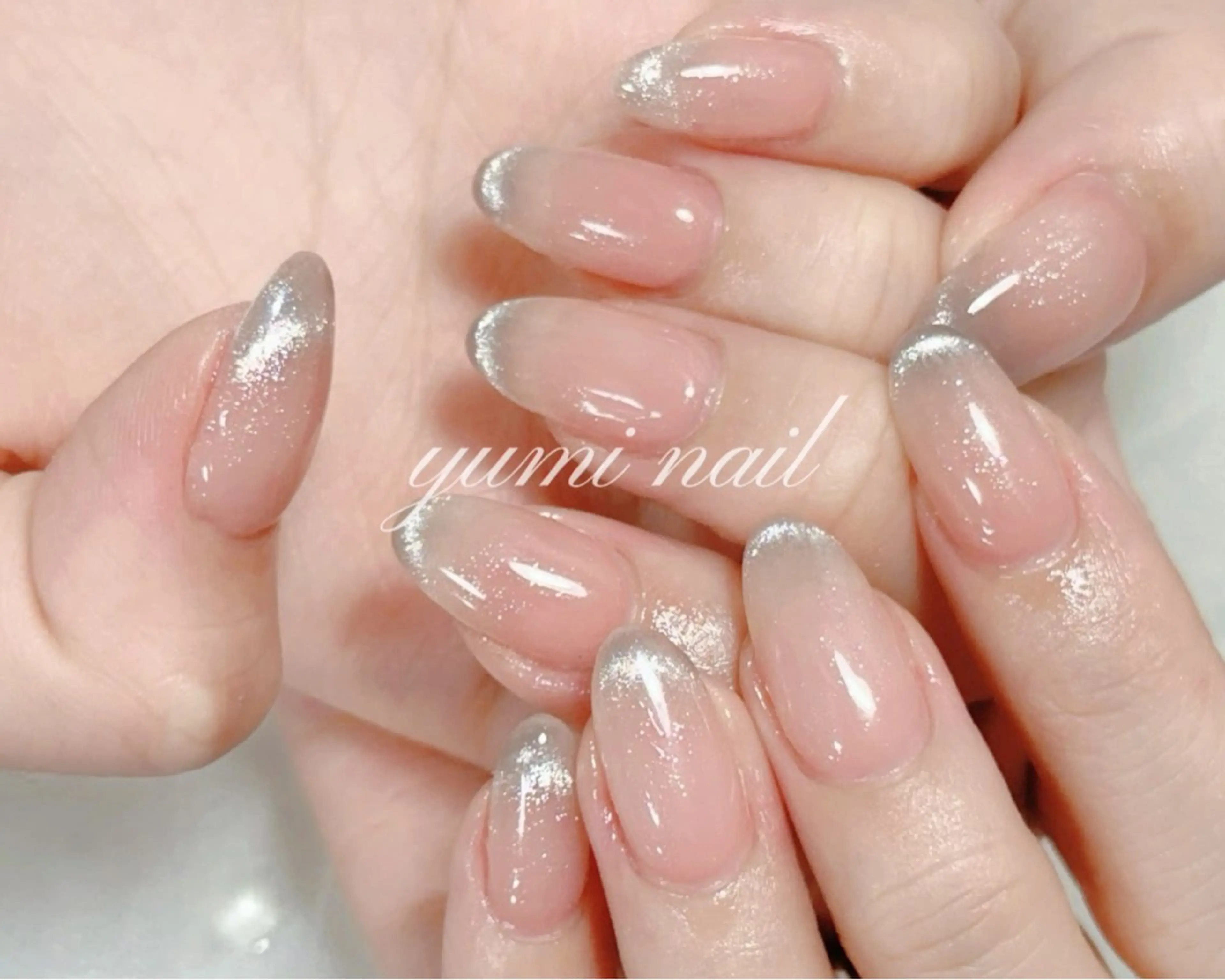 ネイル ハンドネイル 𝐲𝐮𝐦𝐢🎀 長さ出しデザイン専門のネイルデザイン