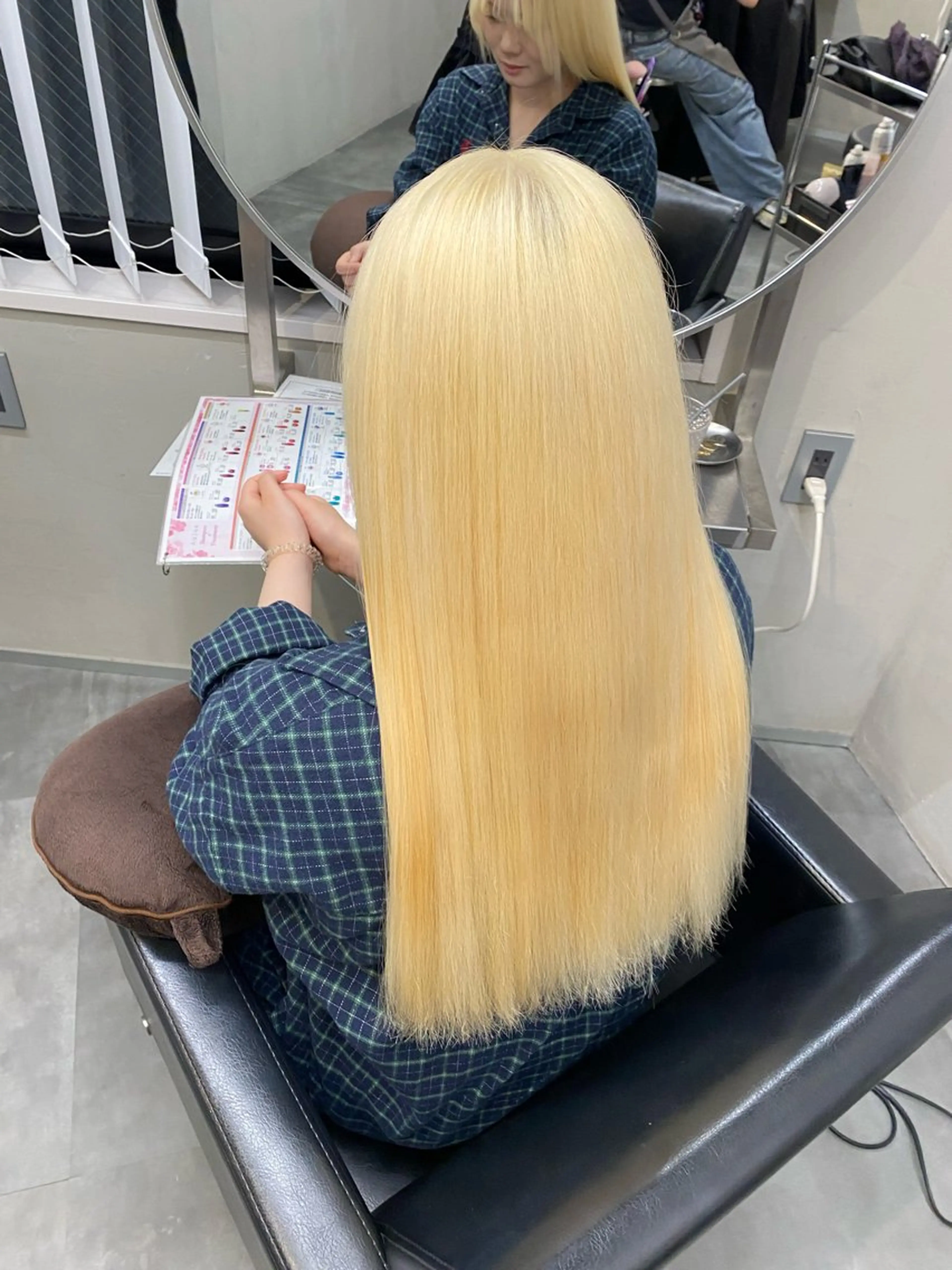 ロング ヘアカラー ななみ/博多/ ブリーチ/髪質改善のヘアスタイル