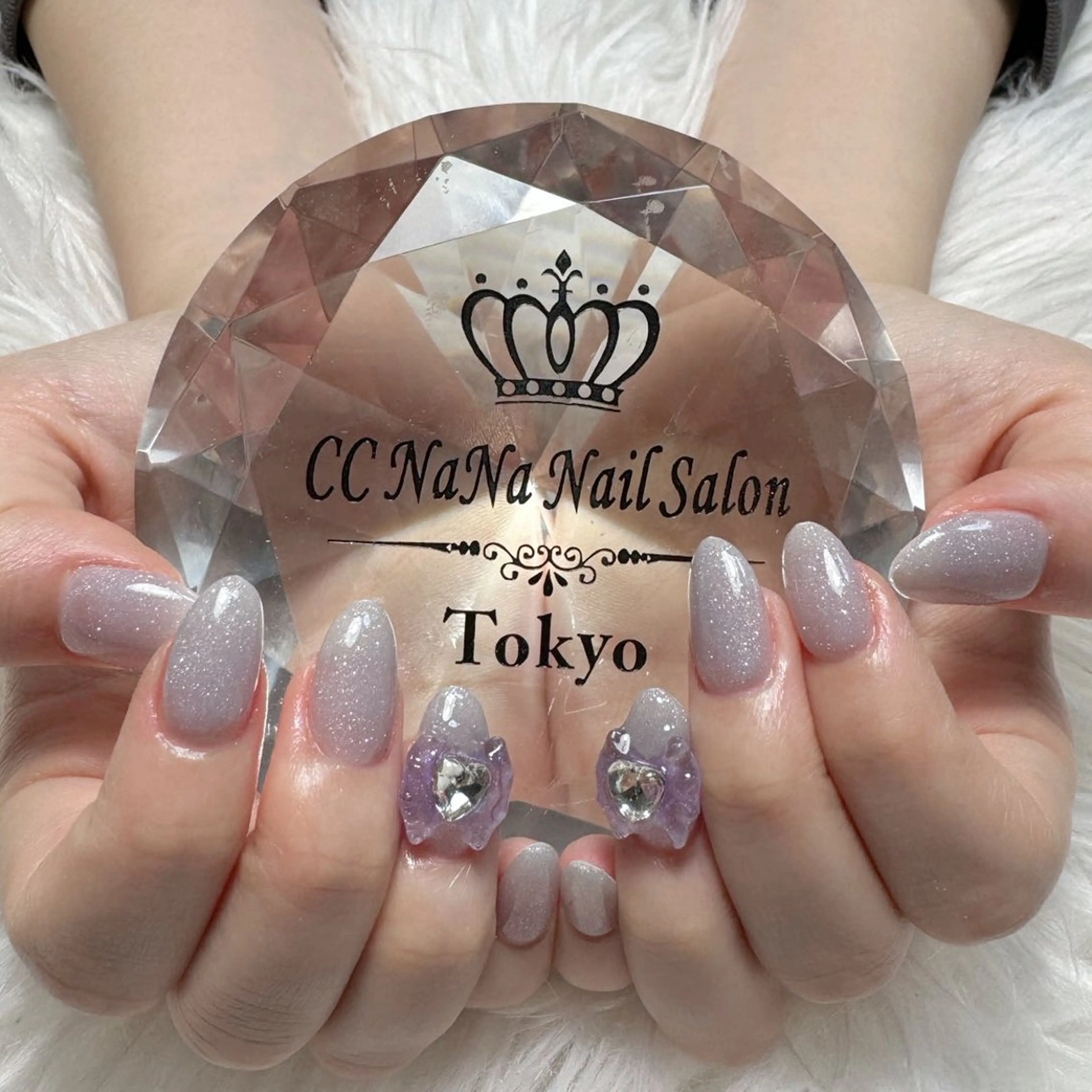 ネイル ハンドネイル 💎CC・NaNa 韓国風ネイル🌙Cのネイルデザイン