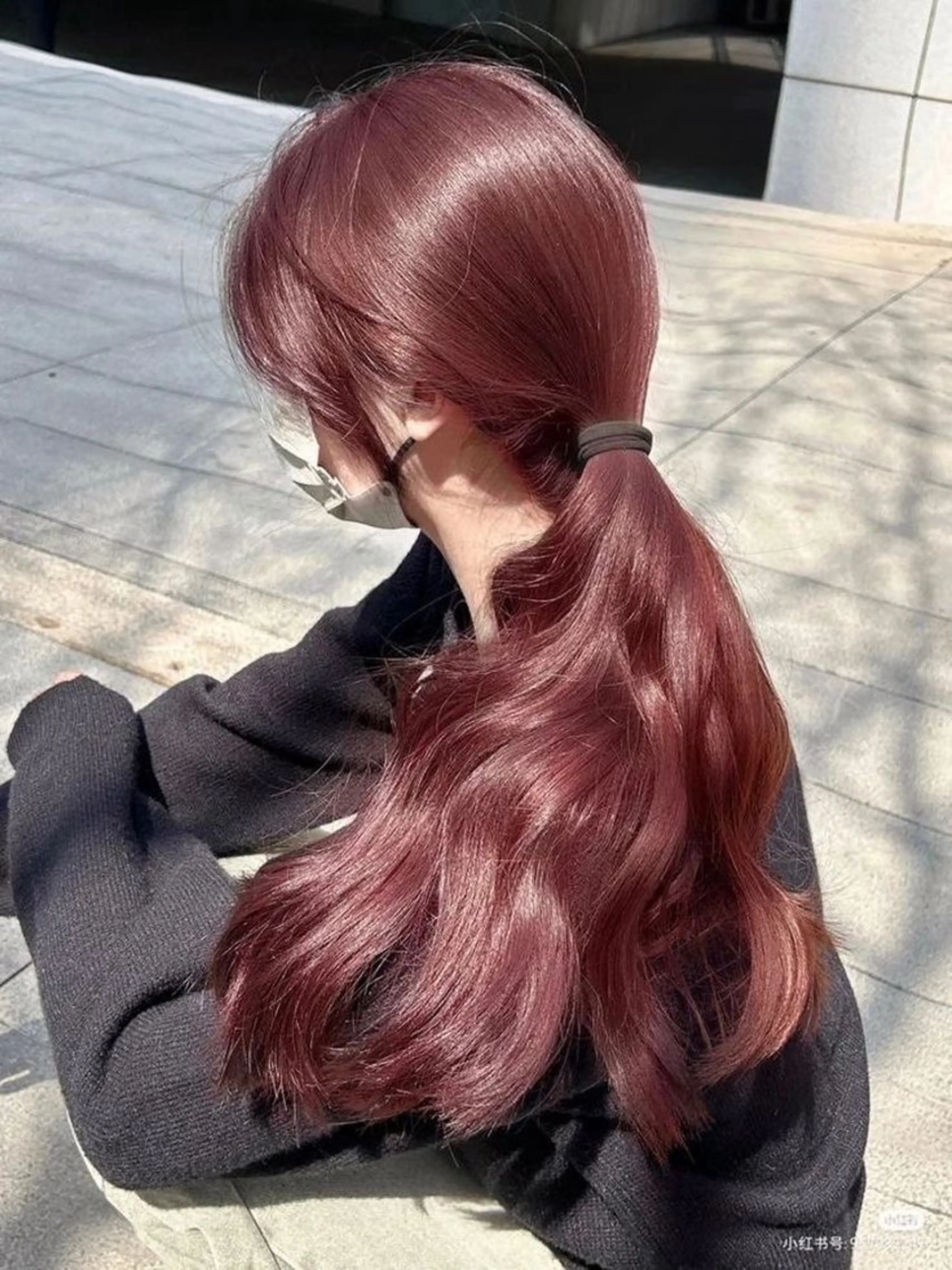 ロング カット ヘアカラー トリートメント ヘアセット 💗韓国暖色ヘア NO.1💗🪽のヘアスタイル