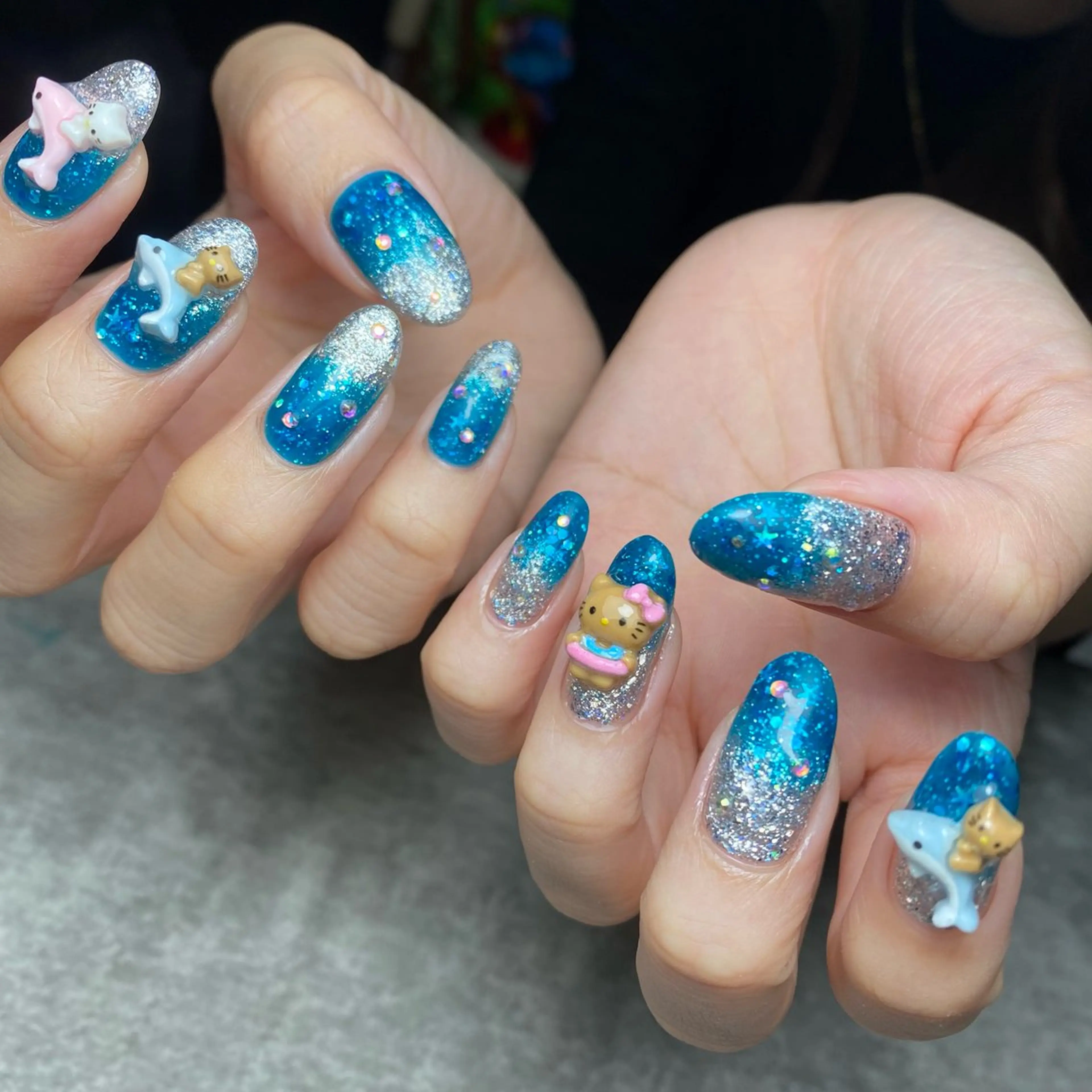 ネイル グラデーション ラメ(グリッター) ハンドネイル yuki nail...のネイルデザイン