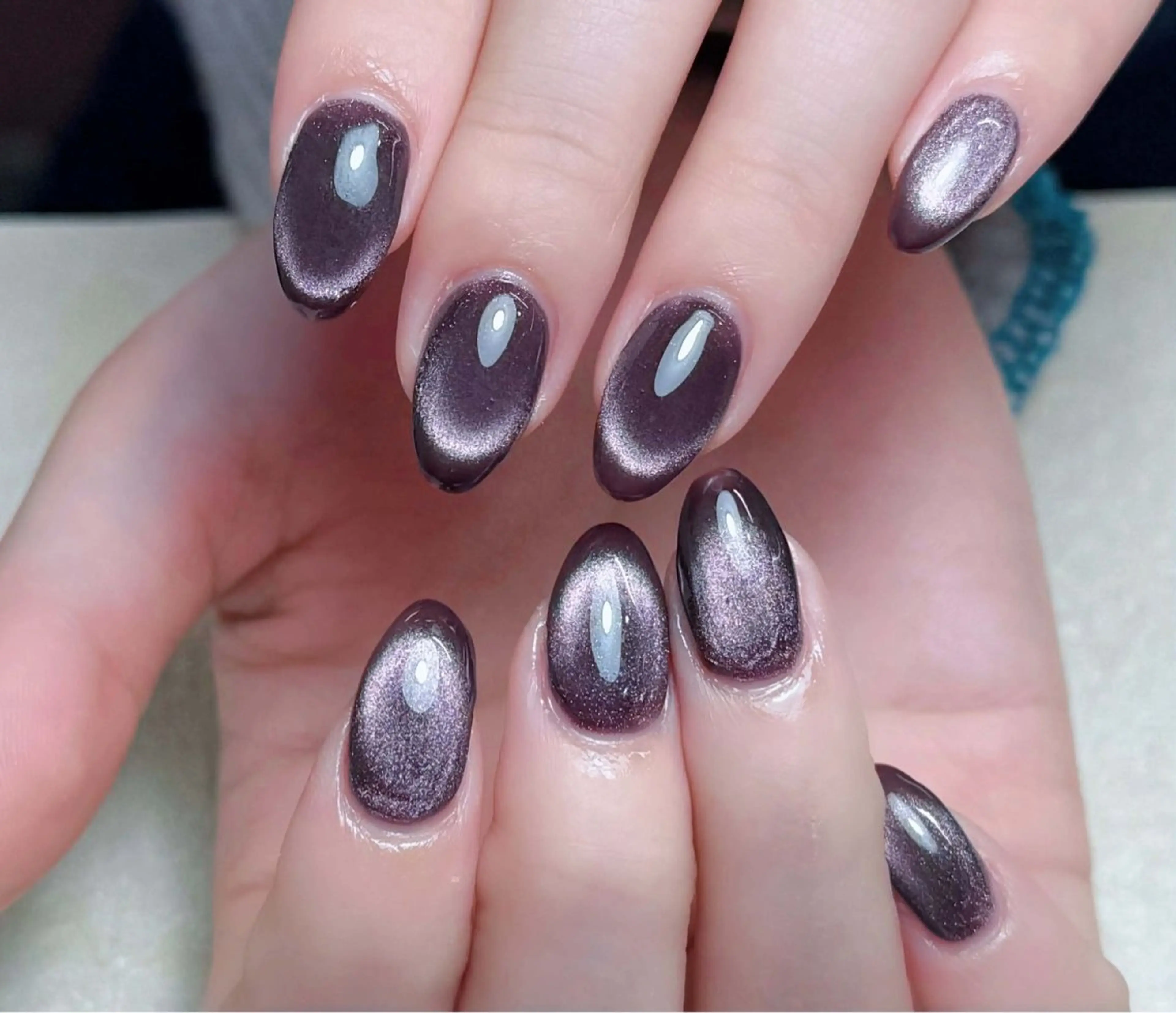 ネイル チークネイル 長さ出し フレンチネイル グラデーション キラキラネイル 中野駅から2分 MEO NAILのネイルデザイン