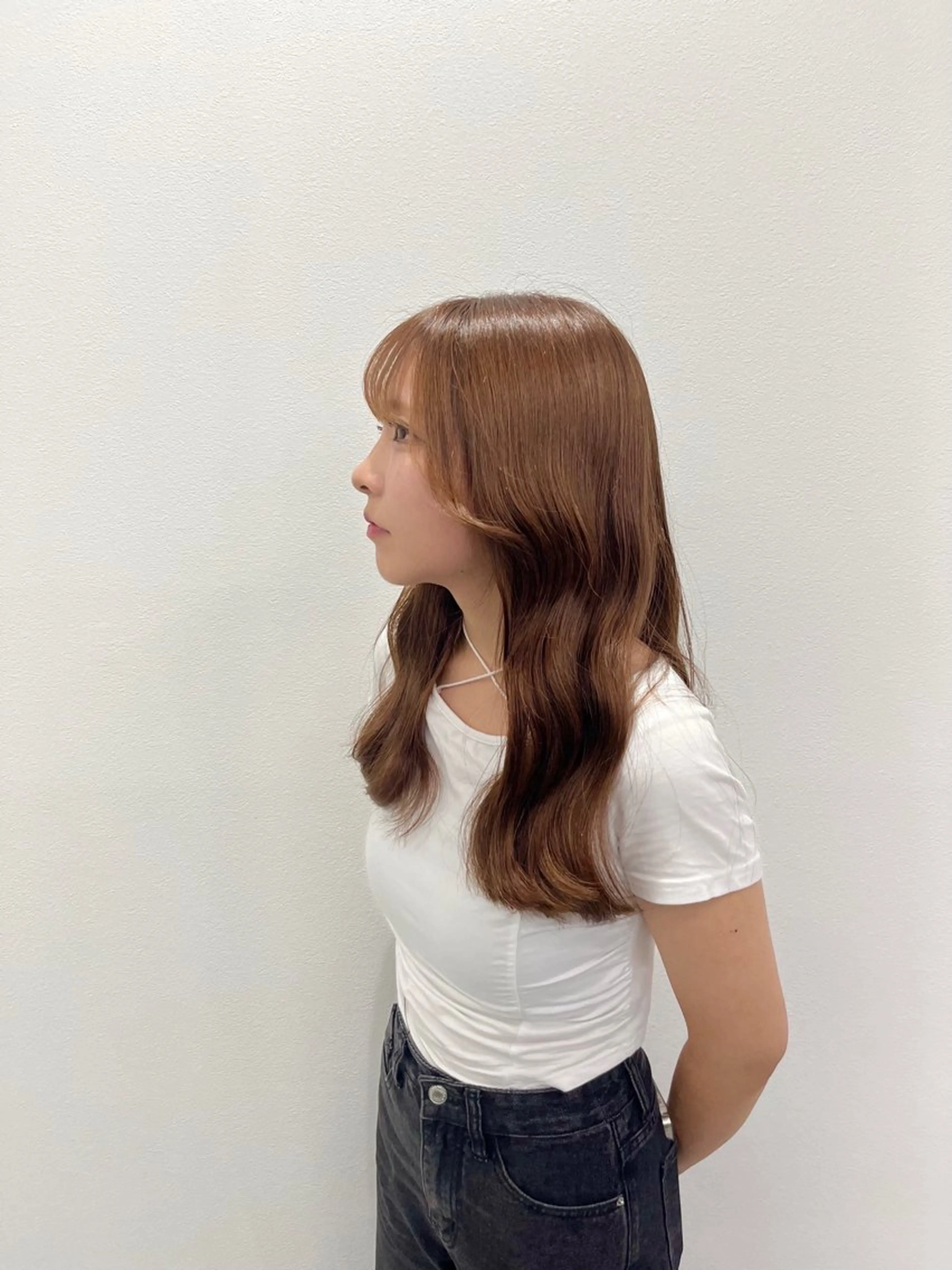 セミロング カラー ヘアアレンジ ハイトーン/透明感/ レイヤー/かずや🦁のヘアスタイル