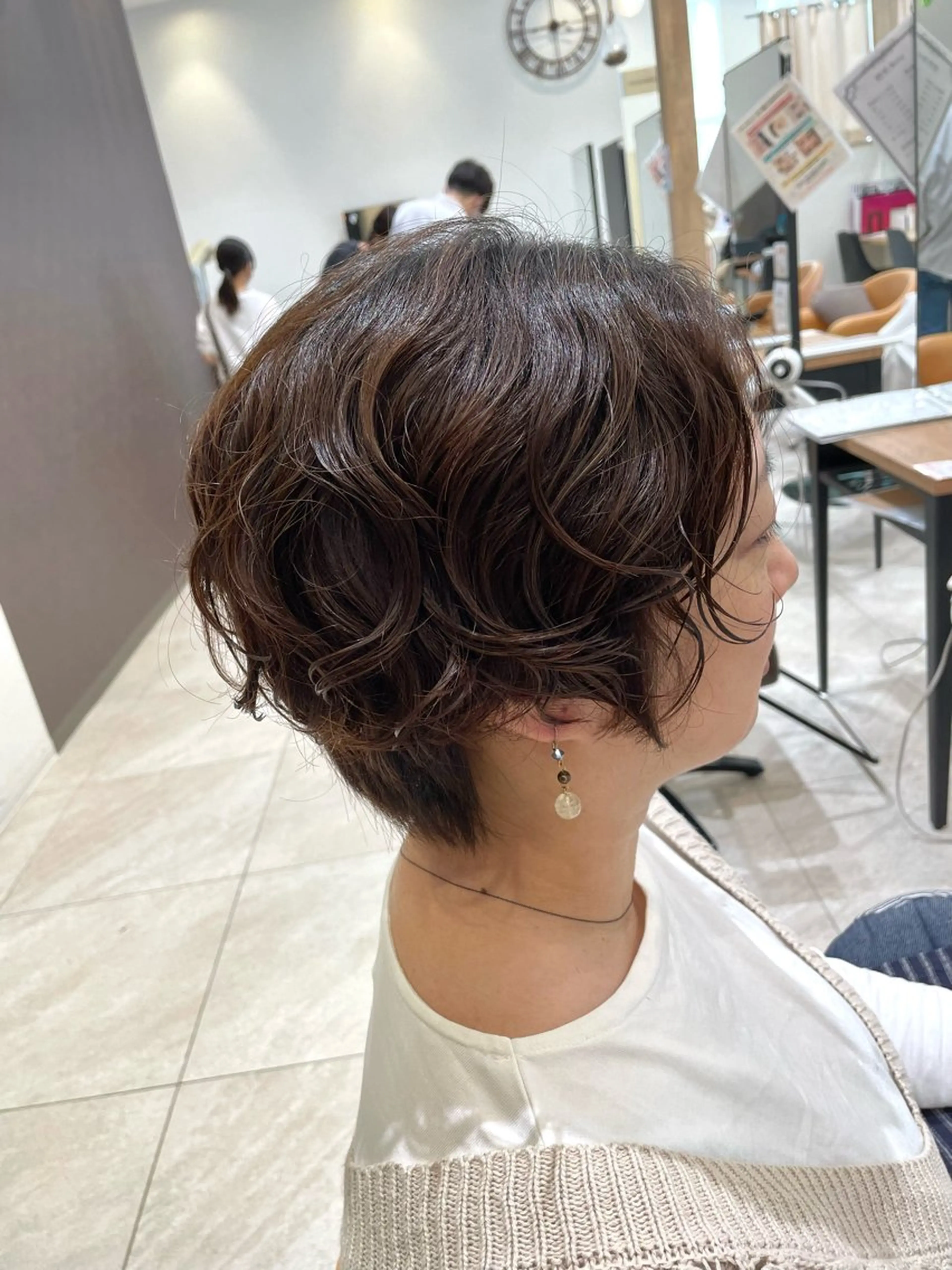 ショート パーマ 安田 美由紀のヘアスタイル
