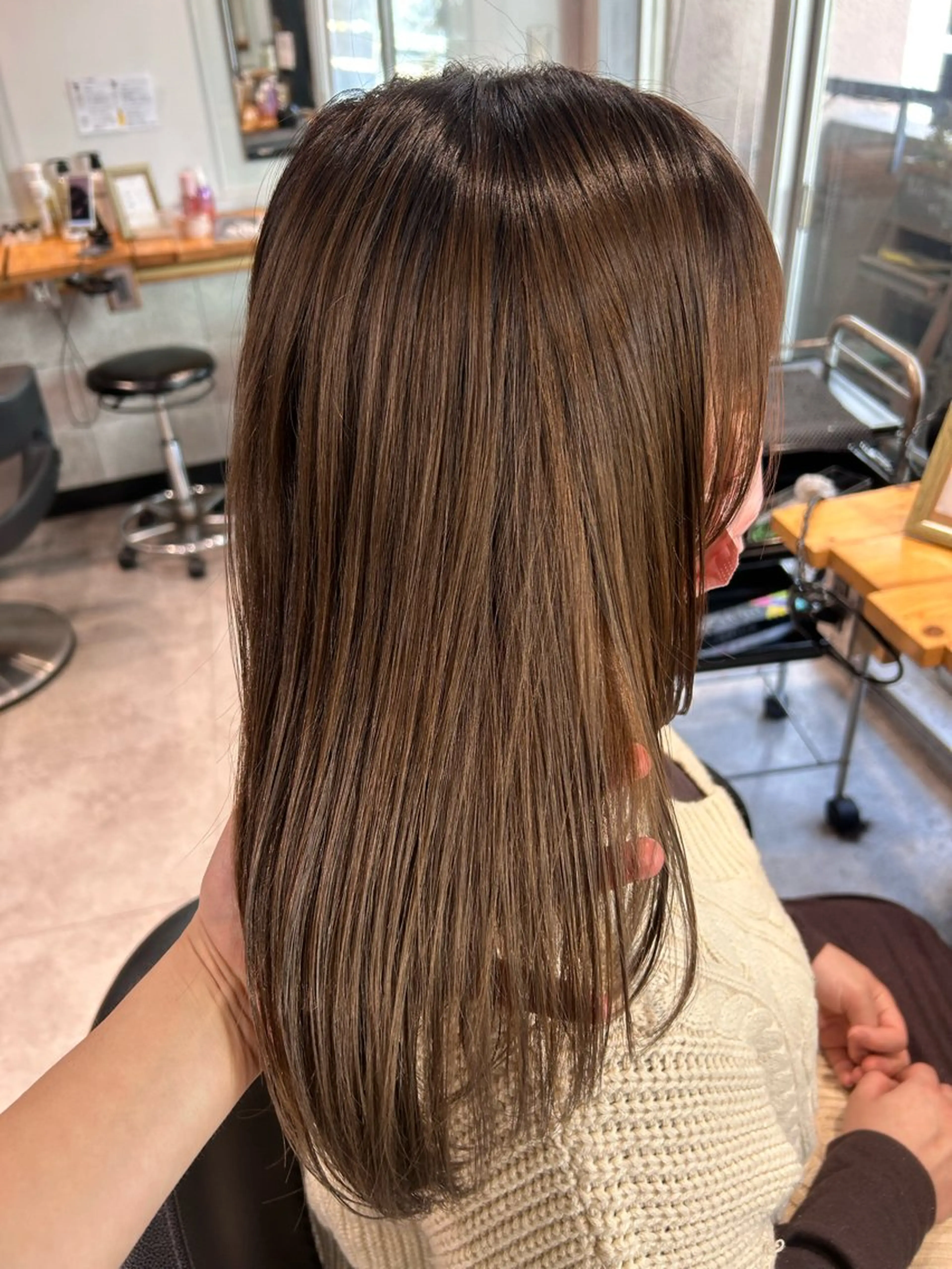 ロング カット ヘアカラー トリートメント ヘッドスパ 韓国Style♡ Nanami🇰🇷のヘアスタイル