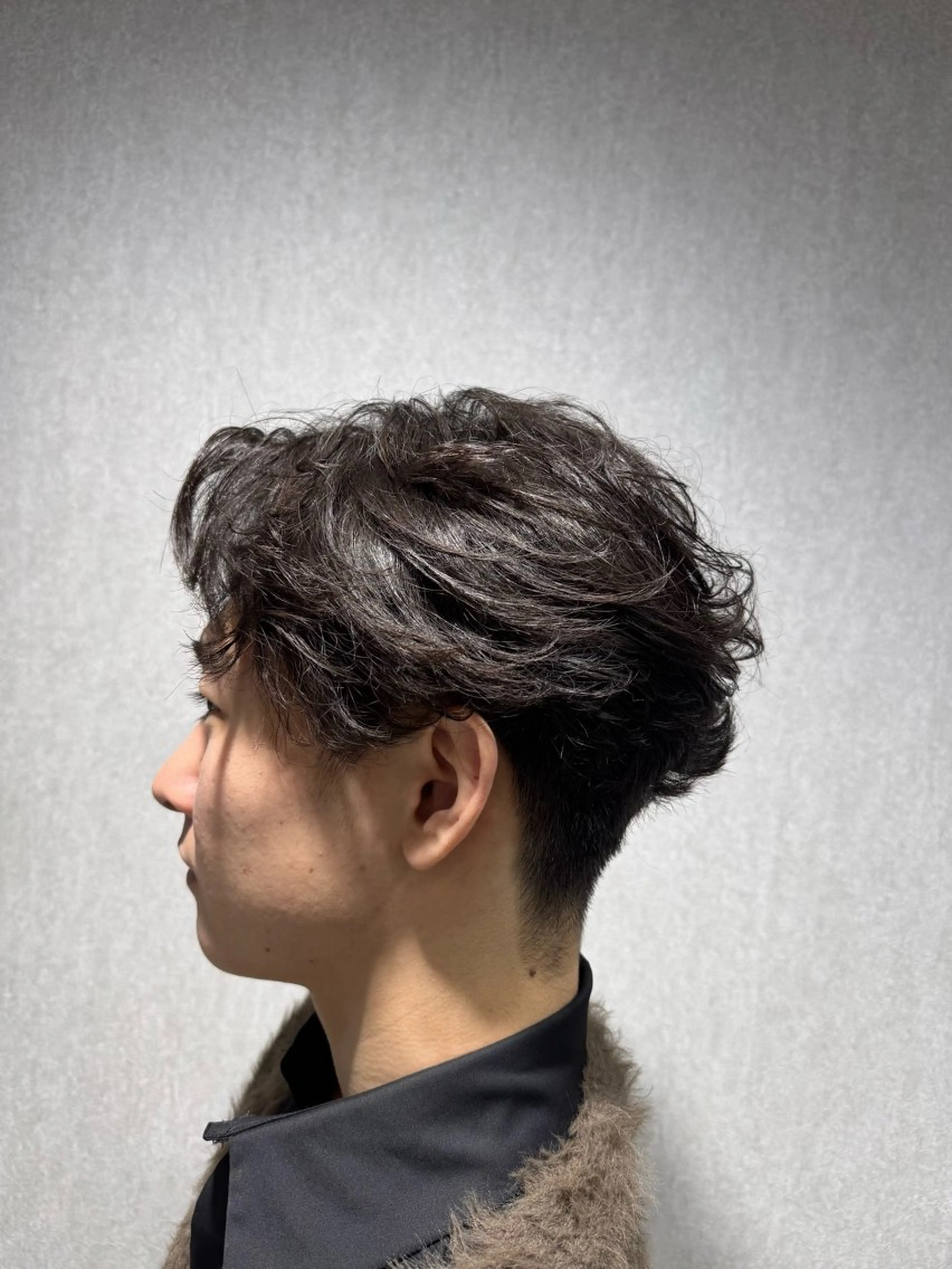 パーマ メンズ フェザーパーマ メンズパーマ 曲がる縮毛/カルマパ ーマ/池袋/横村大全のヘアスタイル