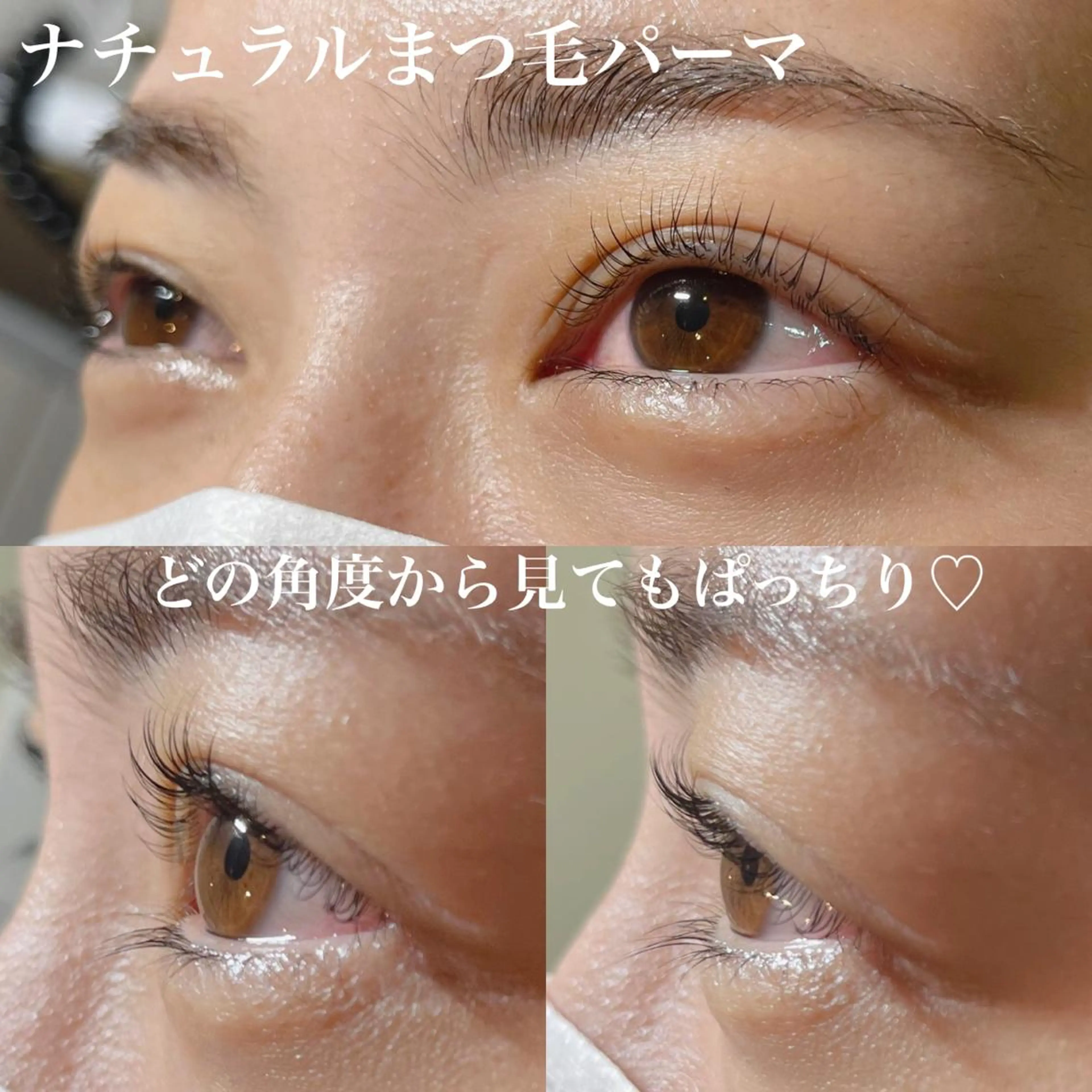 マツエク・マツパ ナチュラル 一重×まつ毛パーマ マツパ バスクアイラッシュ所属・BASQUE バスクアイラッシュのマツエク・マツパデザイン