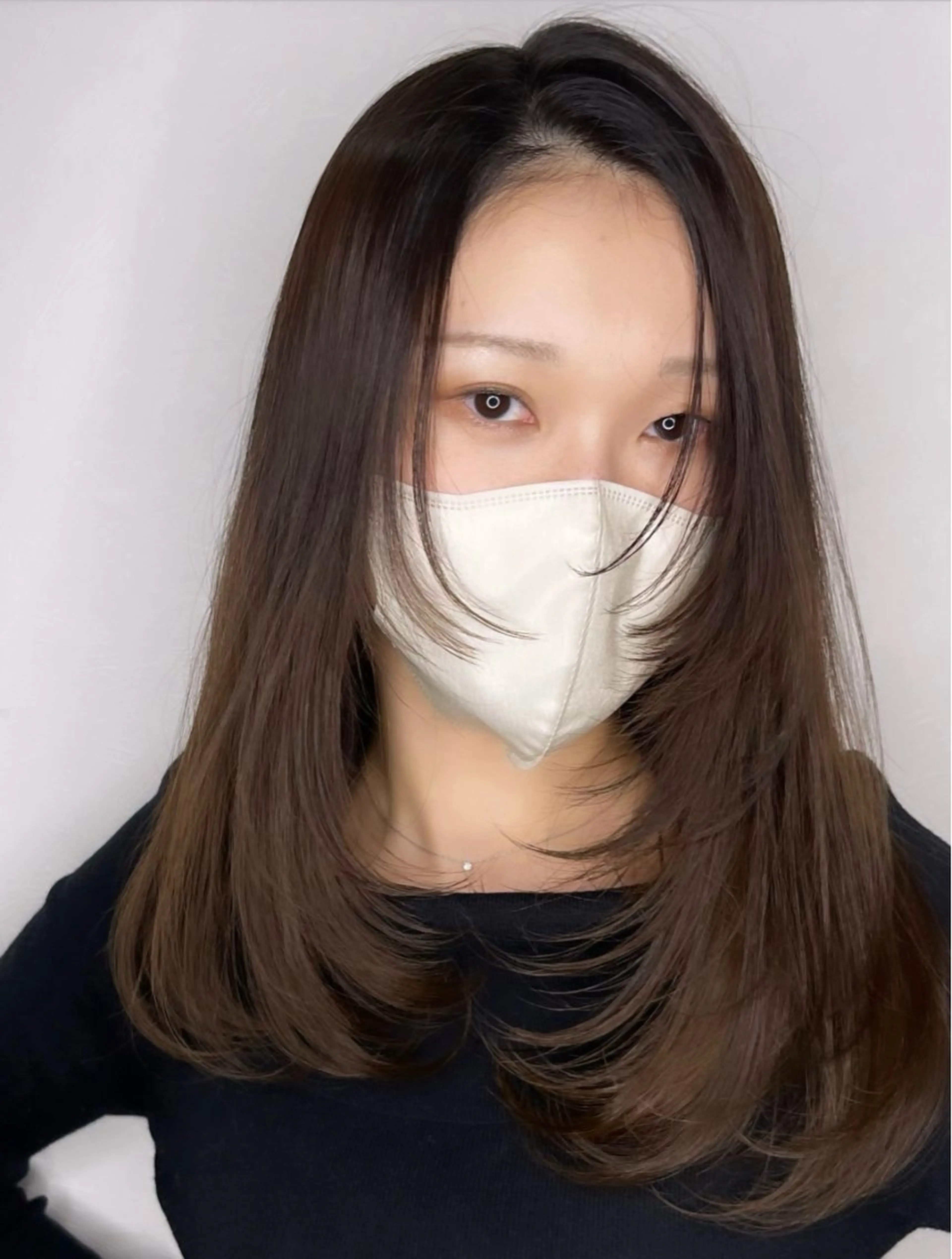 ロング カット ヘアカラー トリートメント 剣持友希/ifh iizuka/高崎のヘアスタイル