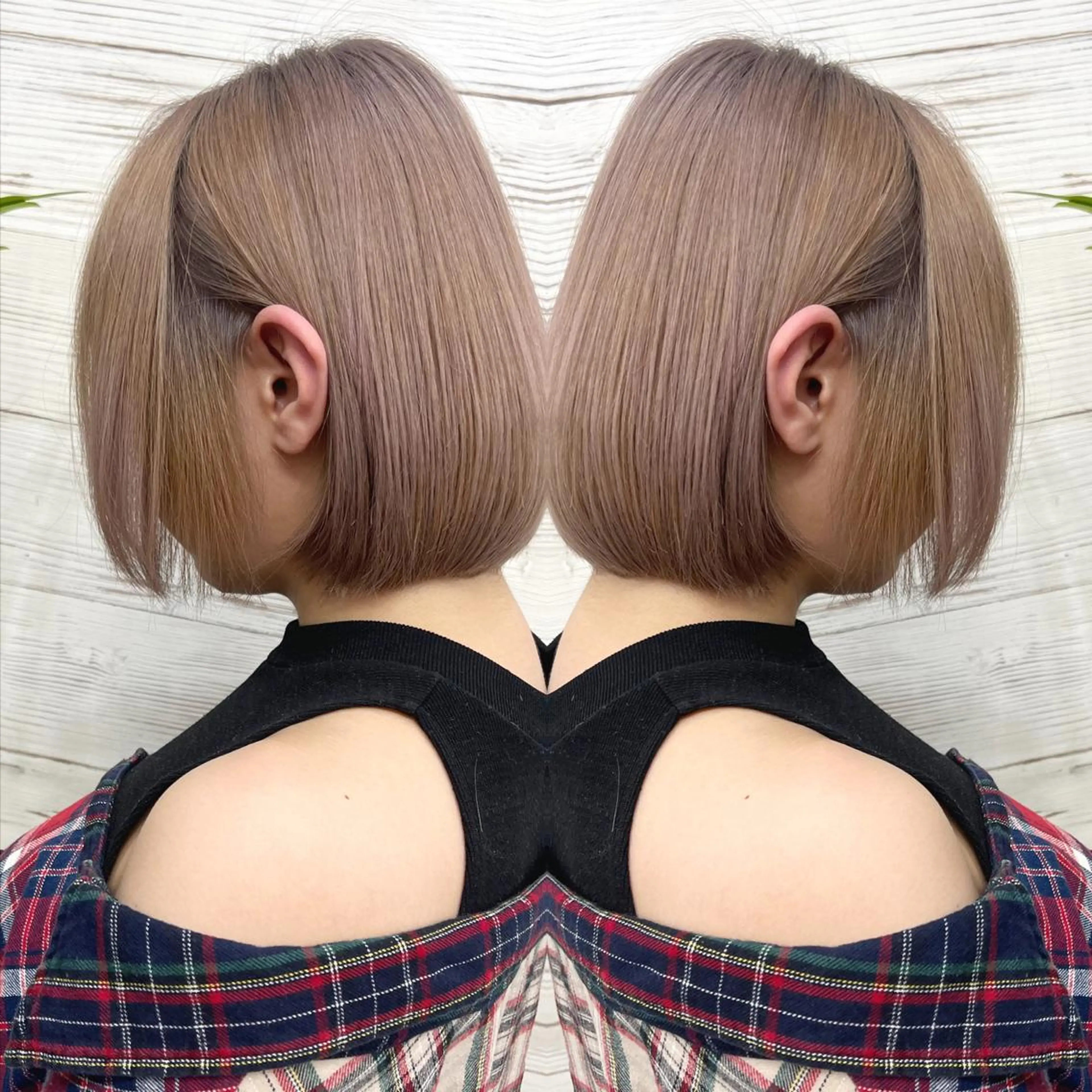 ショート カラー ヘアアレンジ ブリーチ ケアブリーチ ヘアカラー トリートメント 枝毛カット＆髪質改善 満足NO.1岡しゃんのヘアスタイル