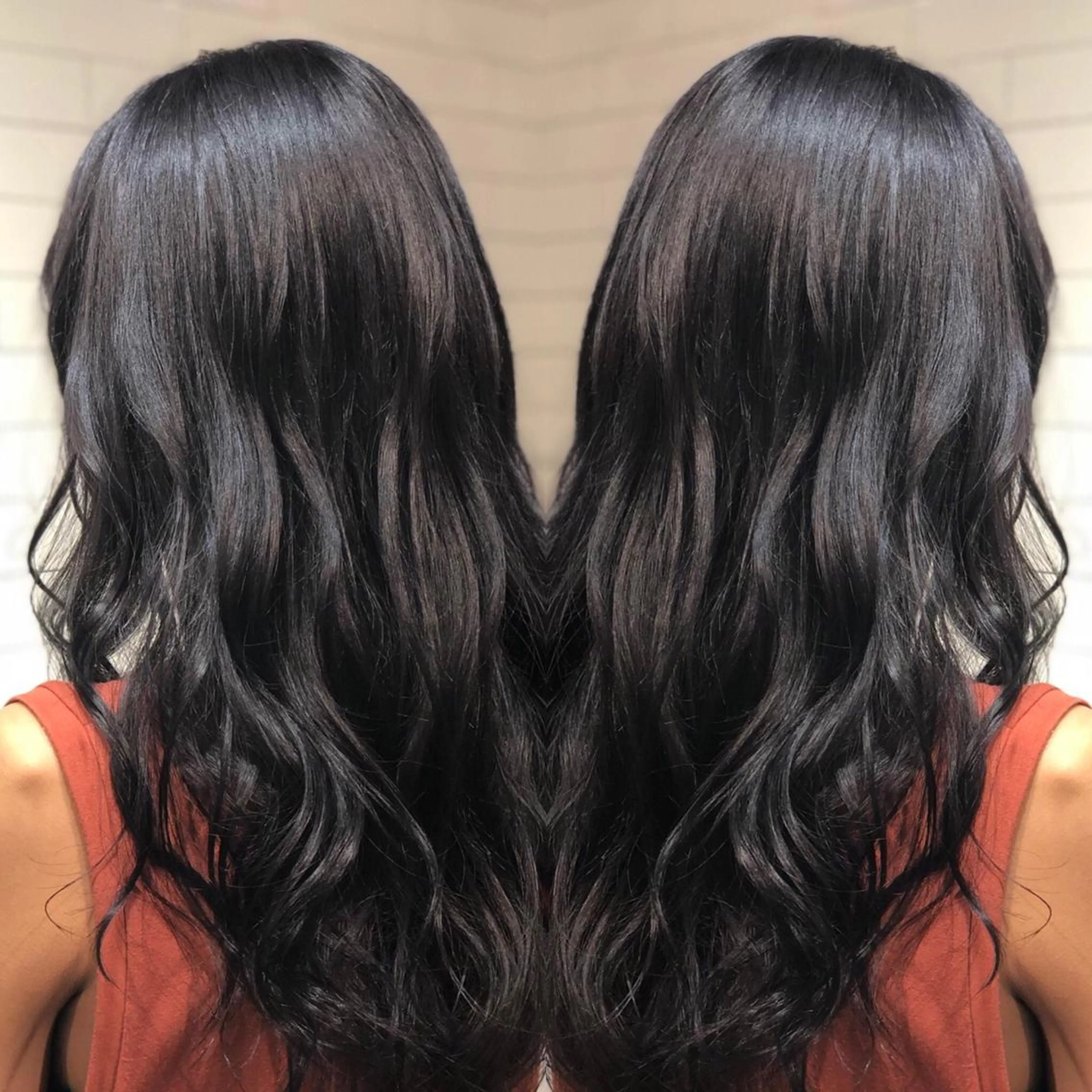 ロング カラー ヘアアレンジ 透明感カラー ダークグレー 髪質改善×ハイトーン 中田啄也のヘアスタイル