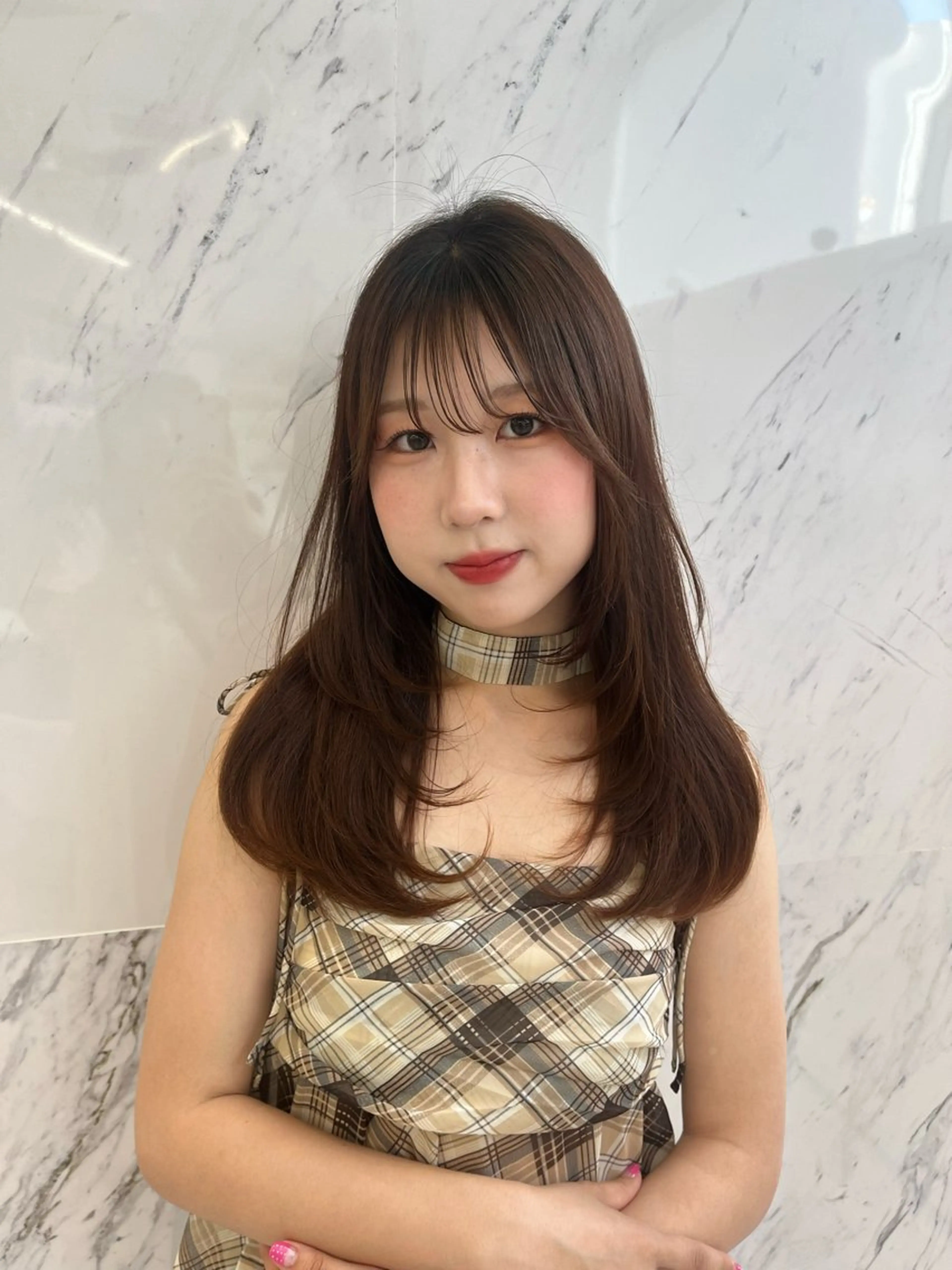 セミロング カラー ParveMix ♡白神みやびのヘアスタイル