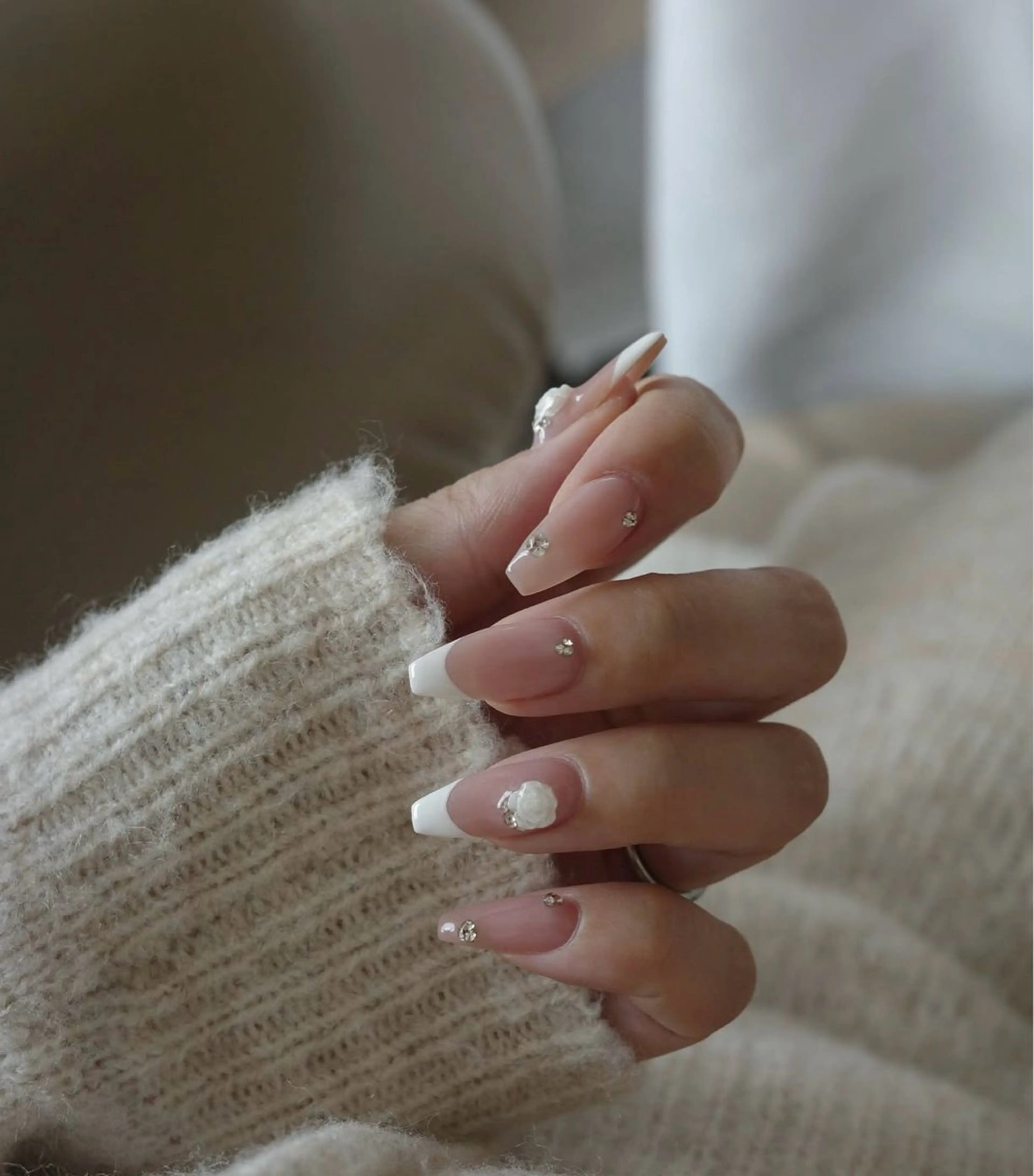 ネイル フレンチネイル グラデーション マグネットネイル ミラーネイル ワンホンネイル yurinail所属・yuri nail 高田馬場のネイルデザイン