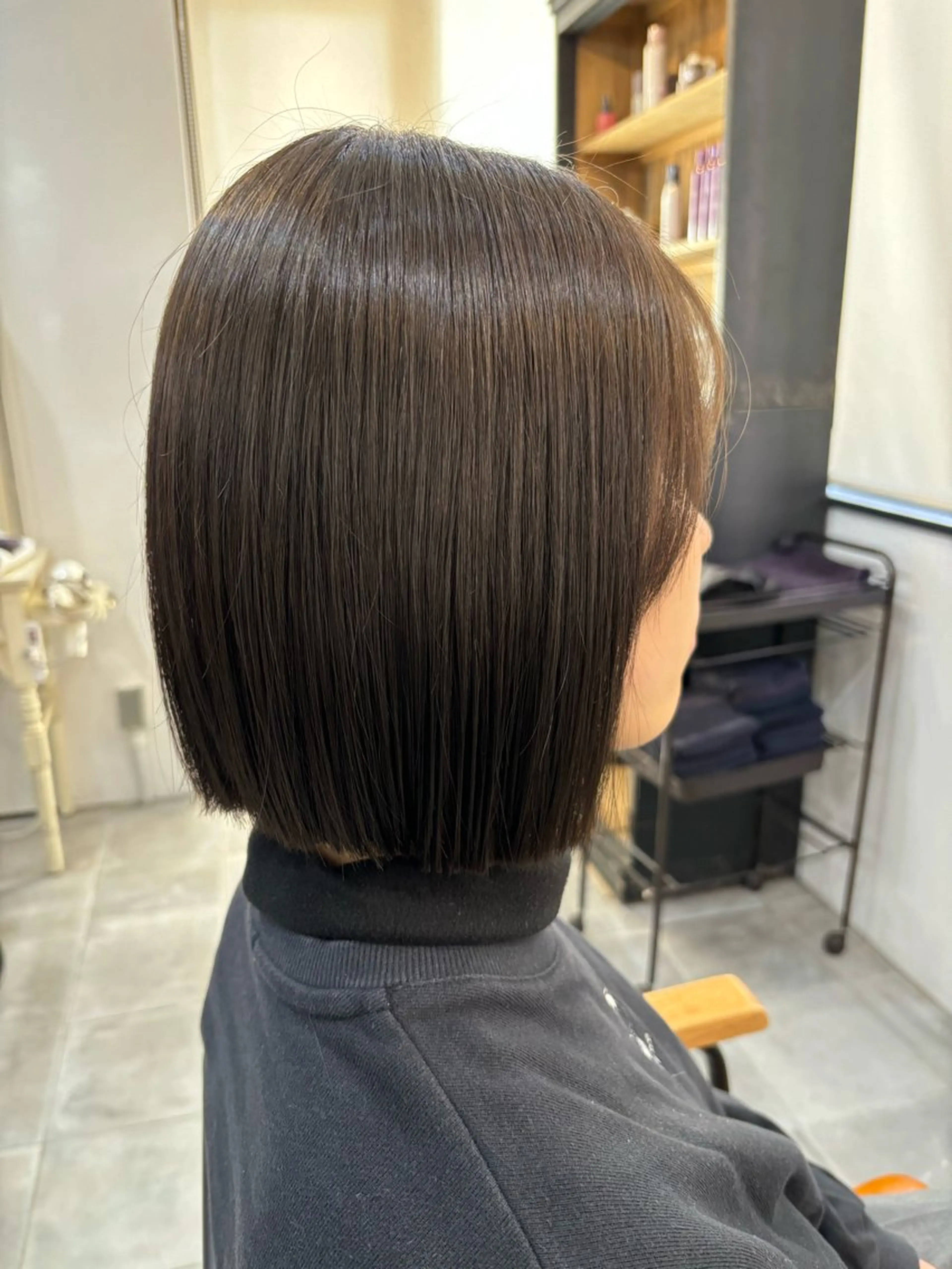 ミディアム カラー ボブ カット ヘアカラー ❄️中野侑香❄️ ハイライト/ブリーチのヘアスタイル