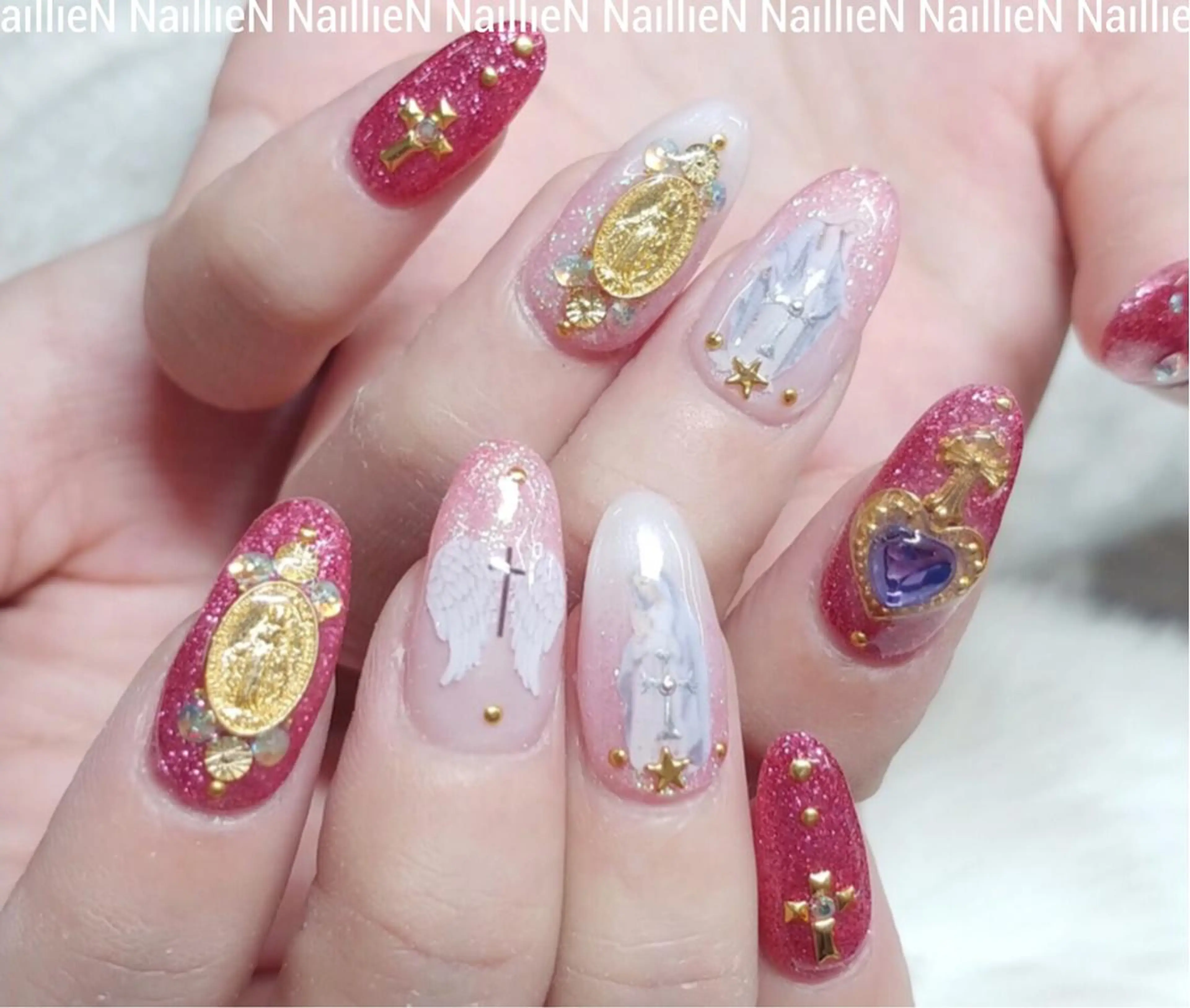 ネイル ピンク Nail lieNのネイルデザイン
