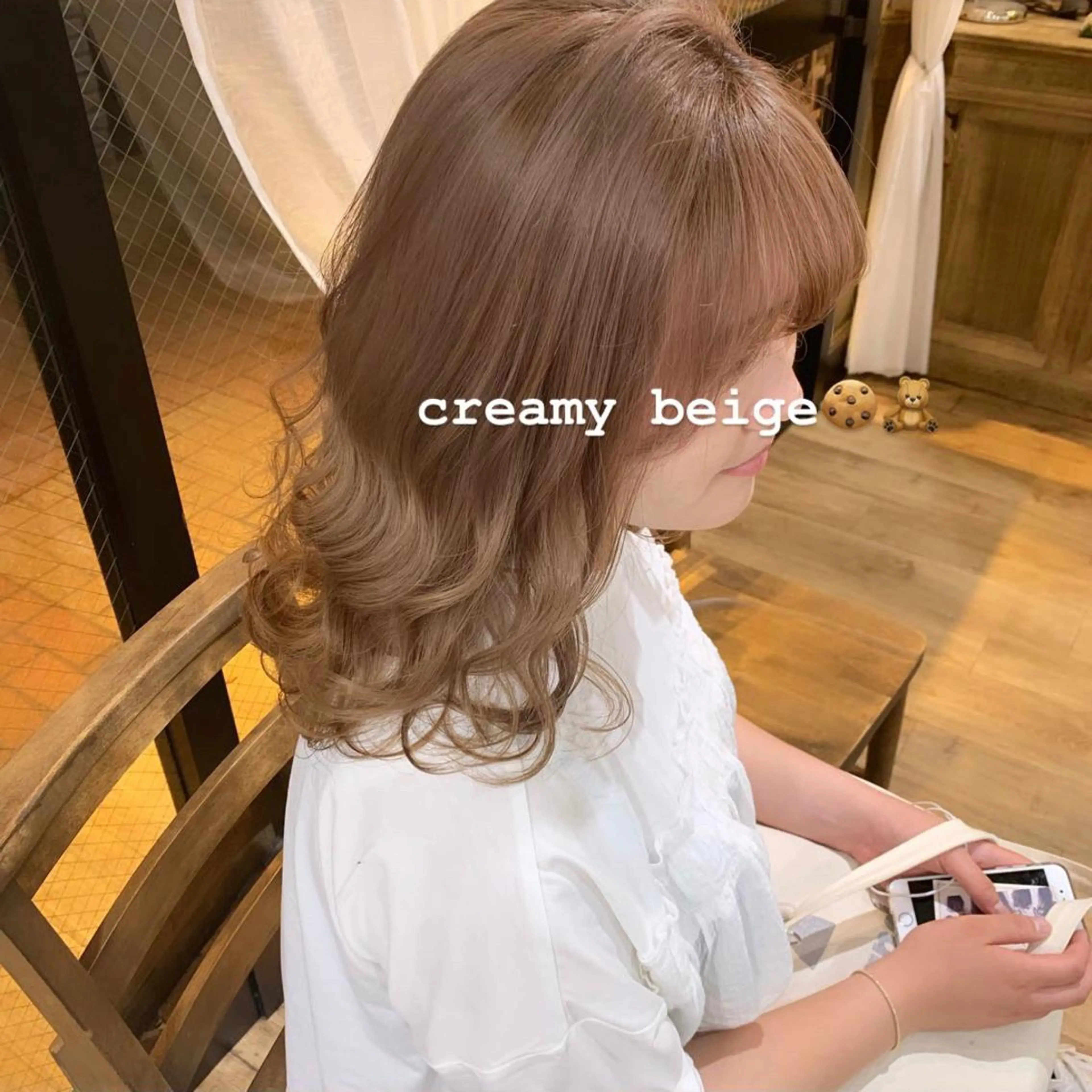 セミロング カラー ヘアカラー トリートメント レイヤー/顔周り /AKARIのヘアスタイル